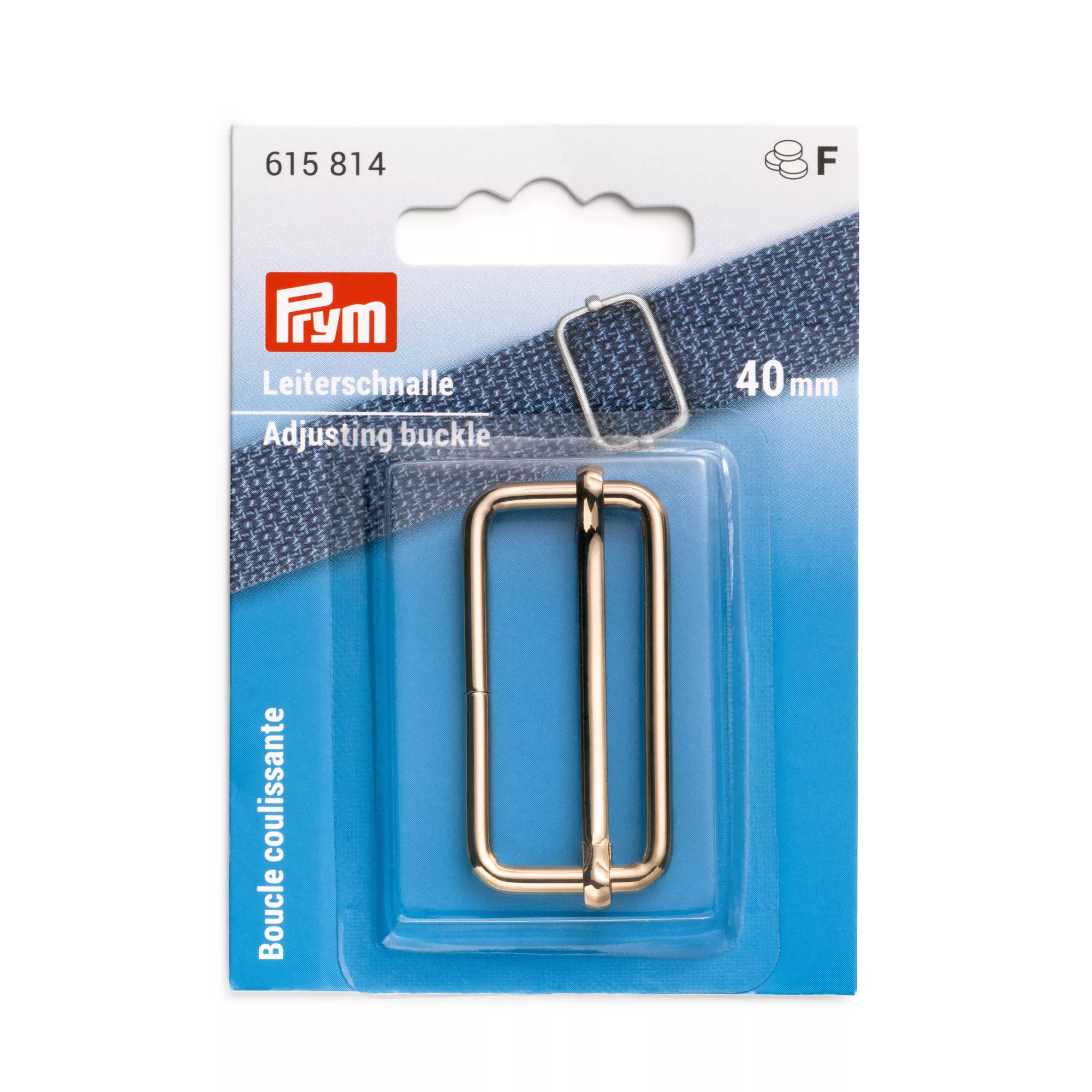 Adjusting buckle, 40mm, new gold