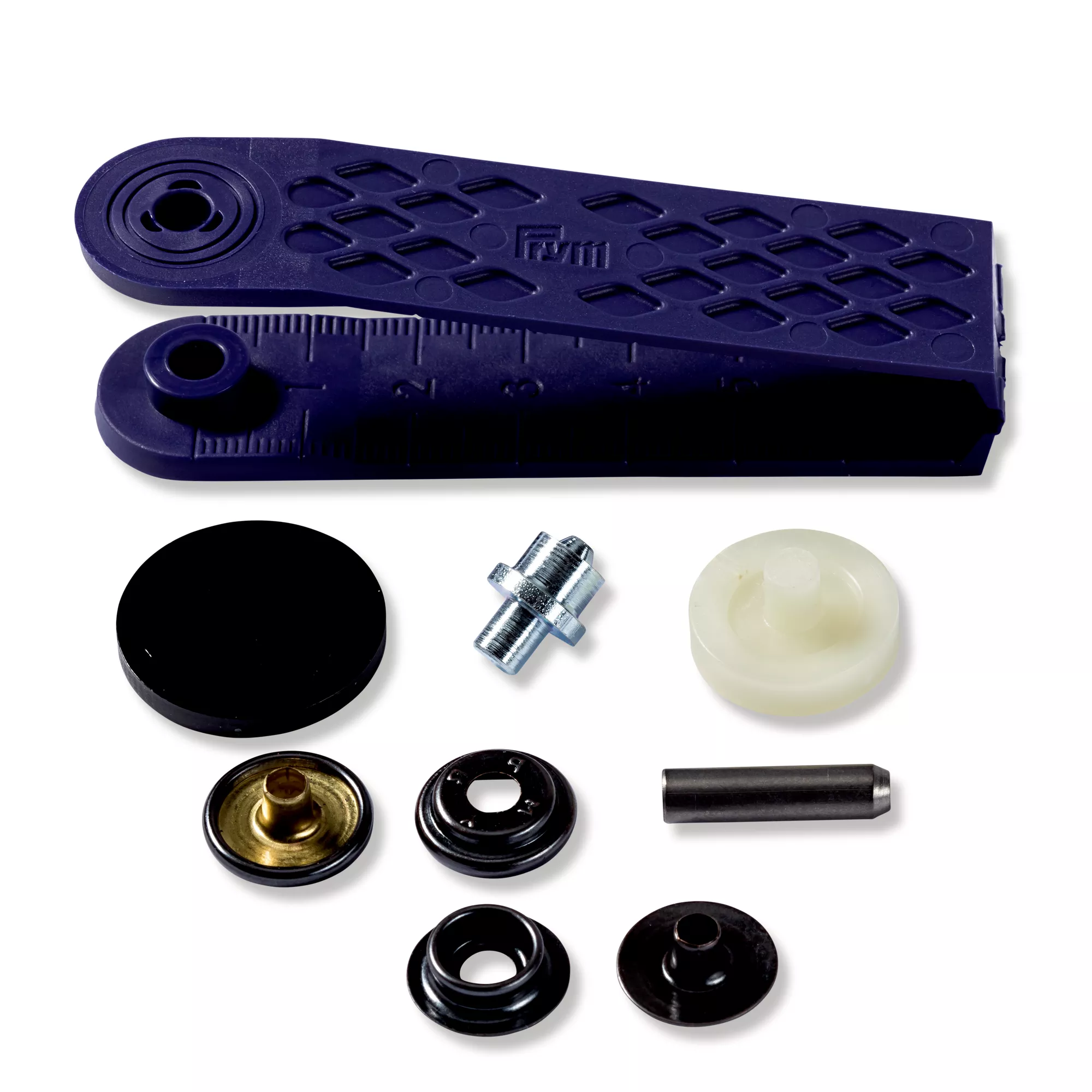 Non-sew press fastener Sport & Camping, 15mm, black oxydized