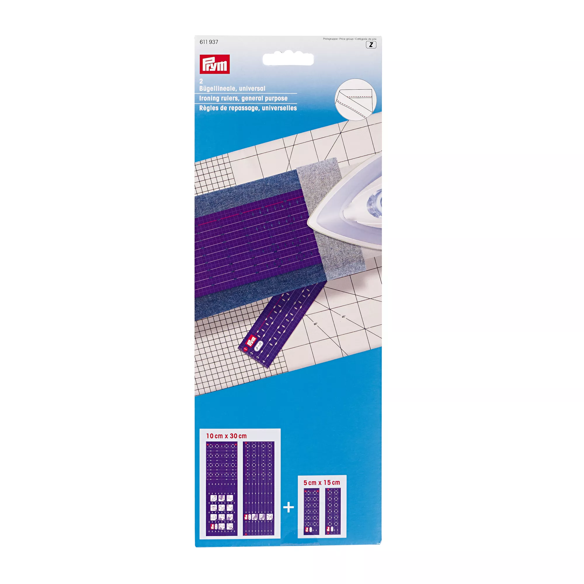 Ironing ruler, universal