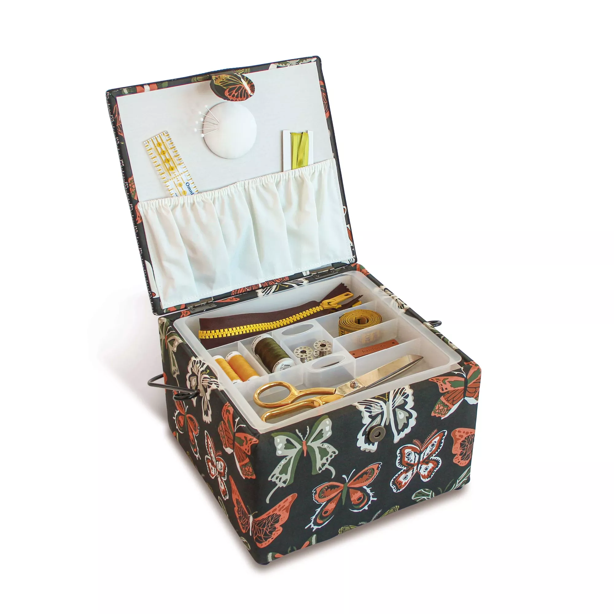 Sewing basket L (square, playful)