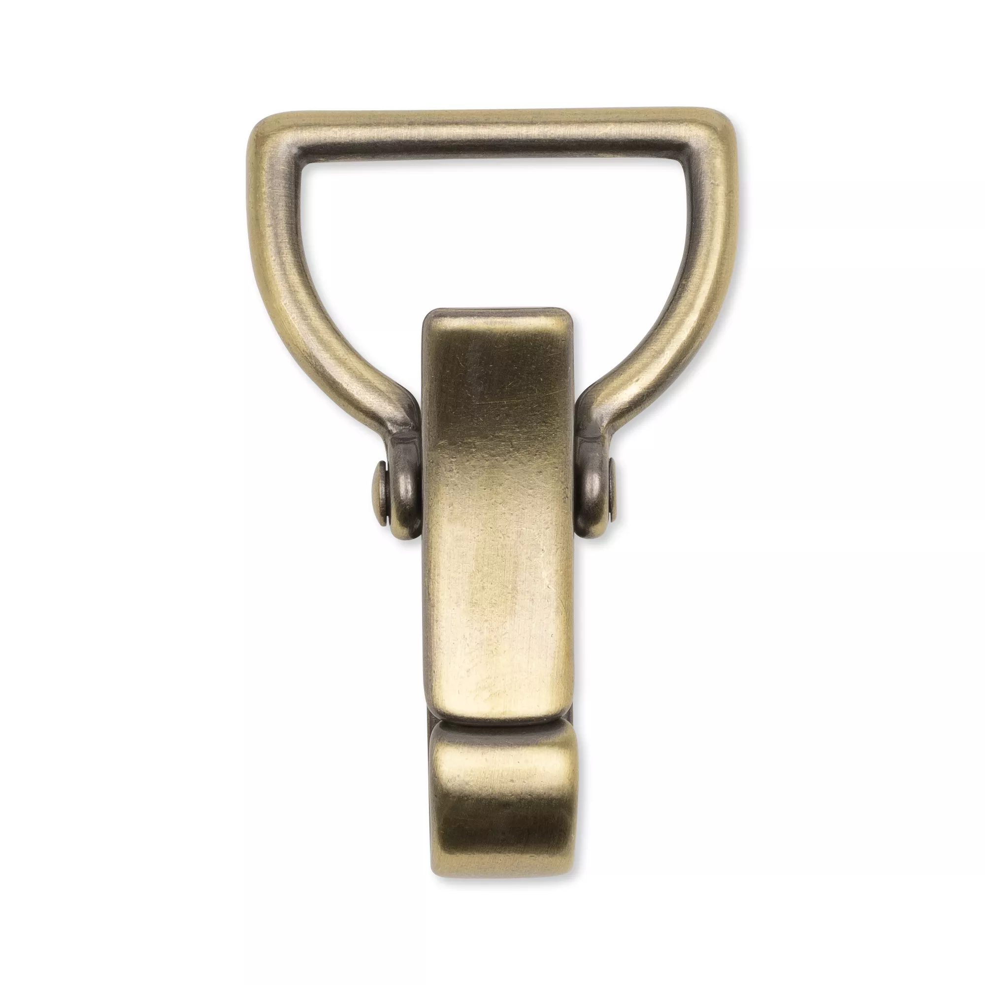 Snap hook 30mm, antique brass, brushed