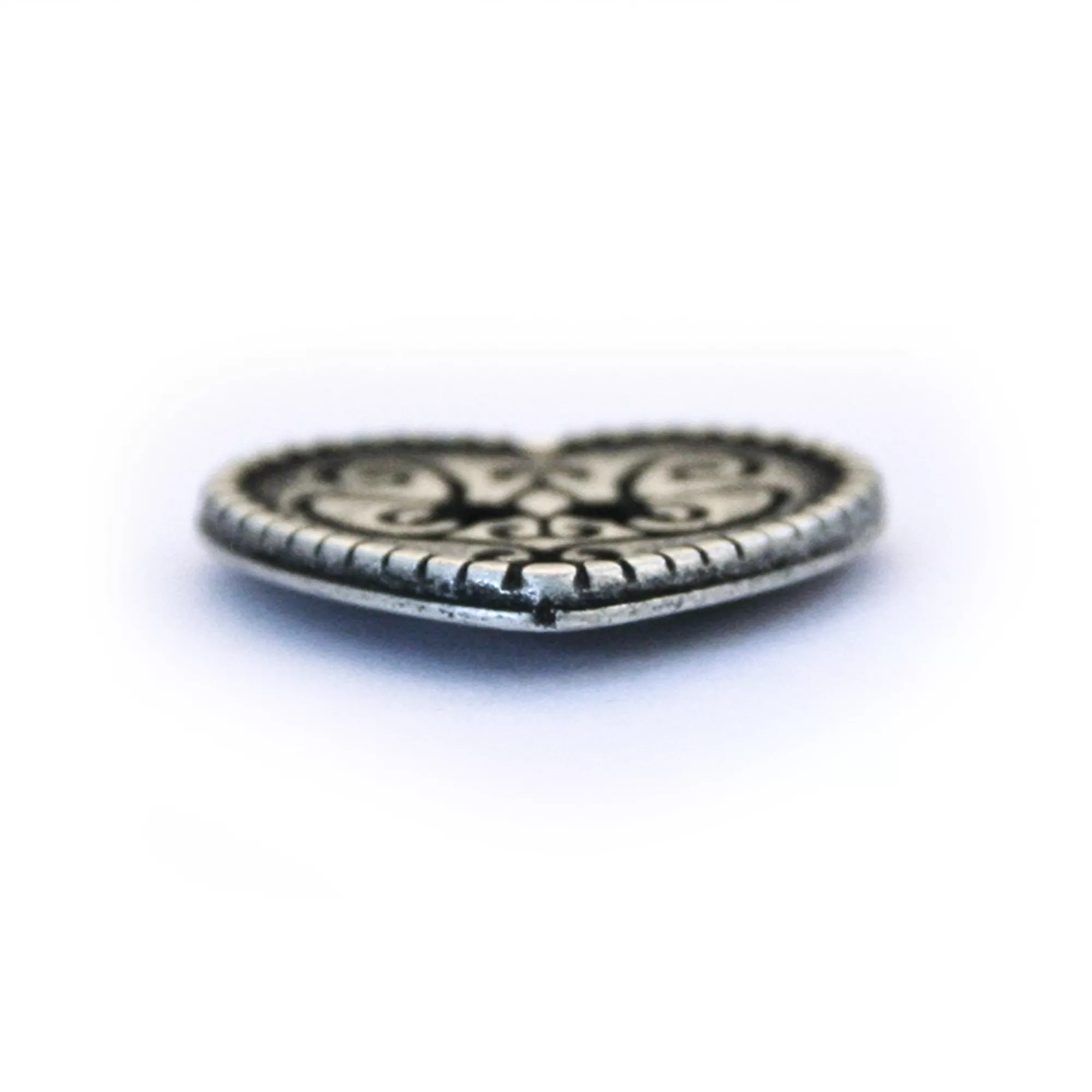 Metal button Heart