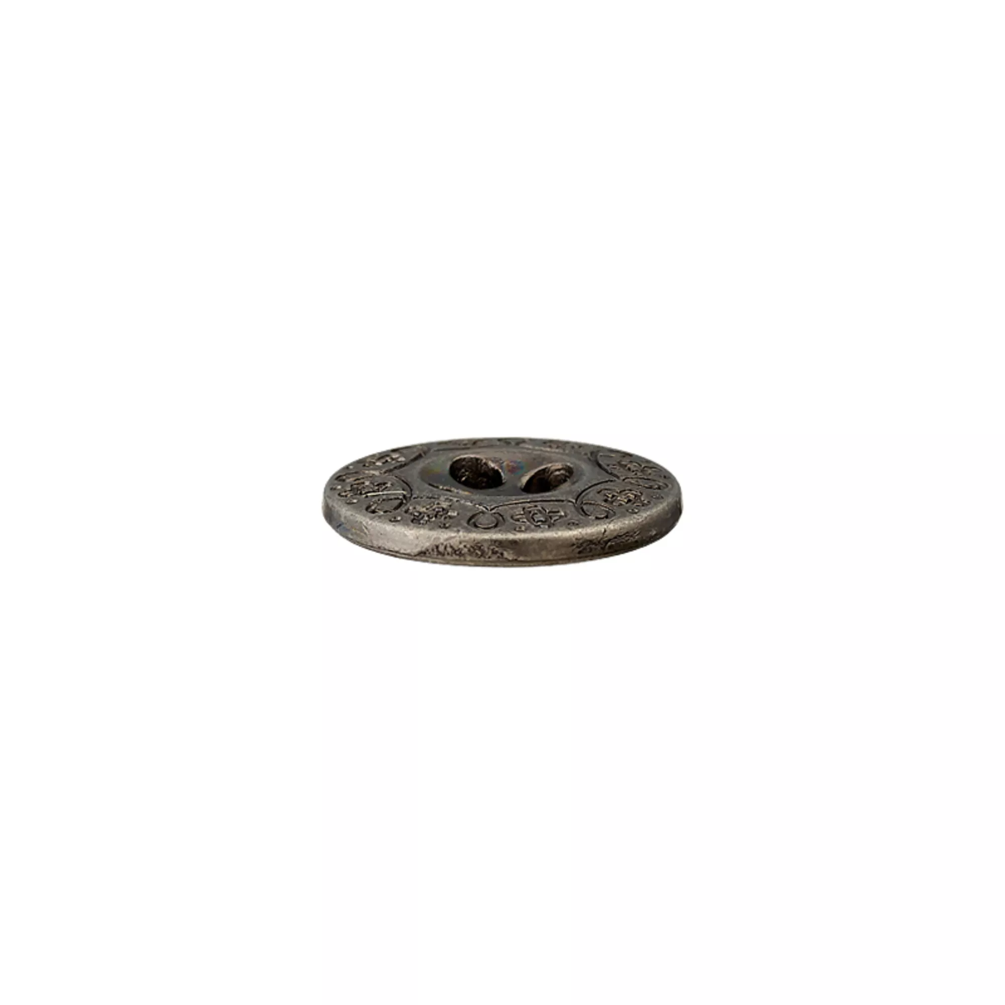Metal four-hole button