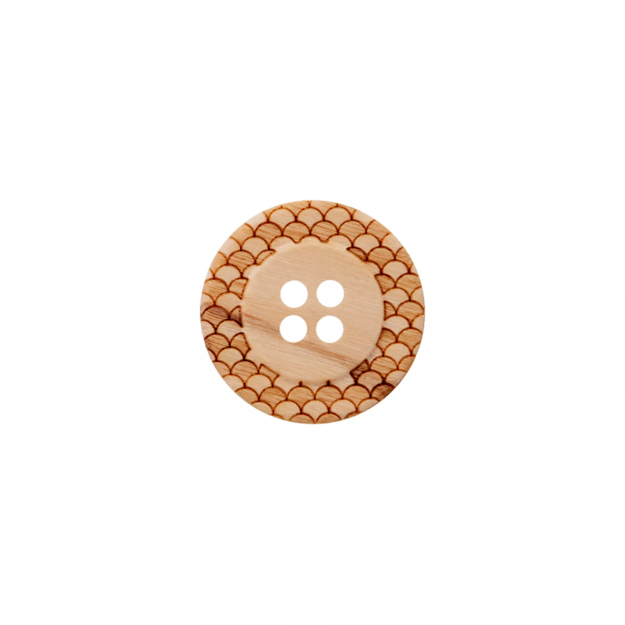 Bouton bois 4-trous