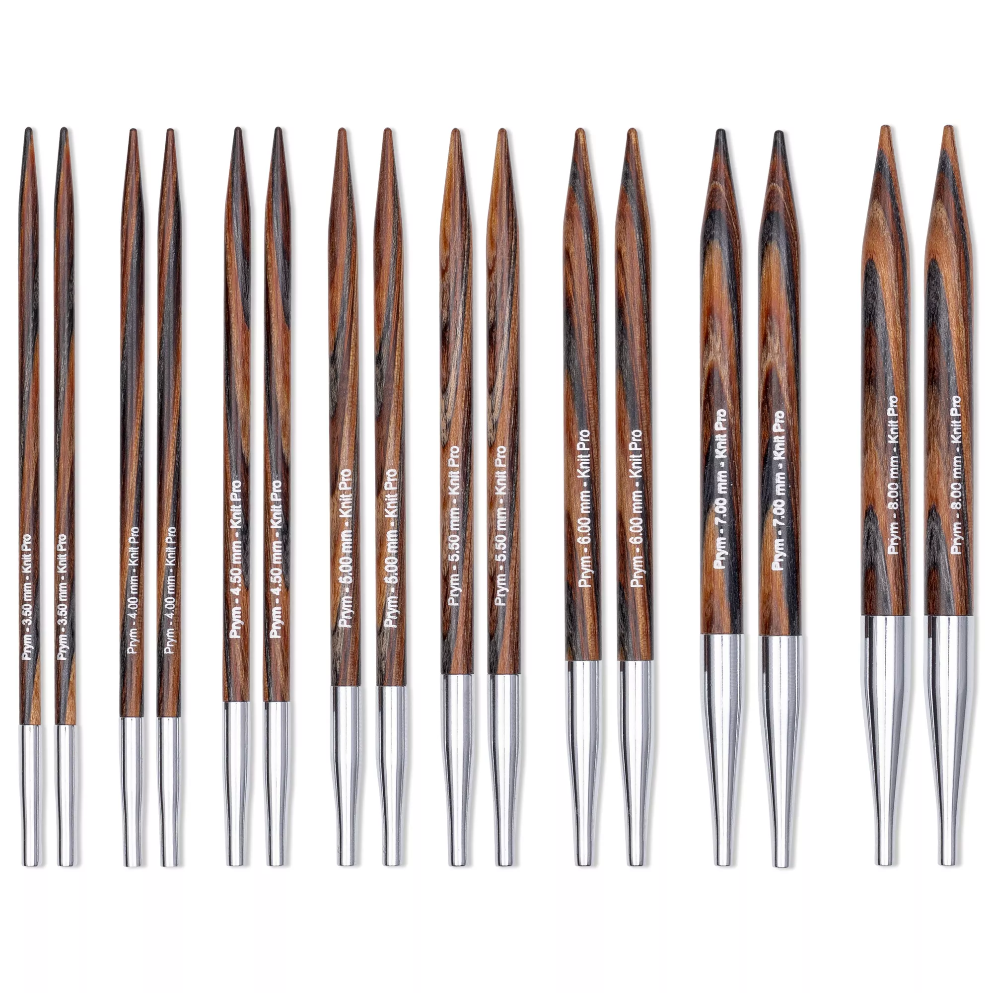 Circular knitting needles set, Natural, 3,5-8.0 mm 