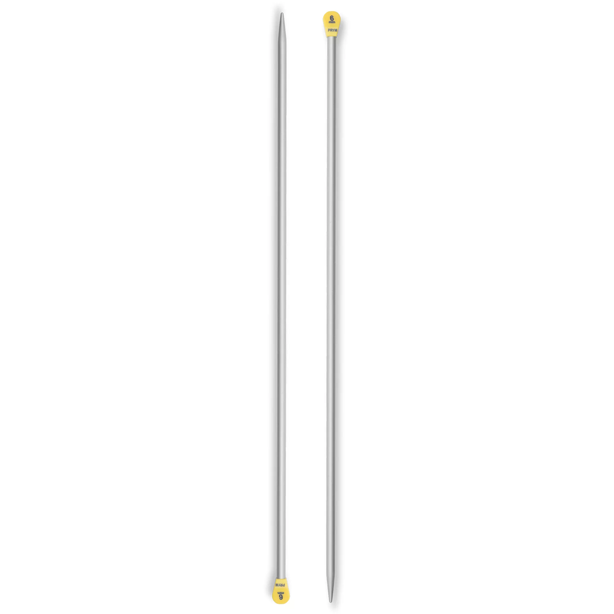 Ferri maglia con pomoli, alluminio, 40cm, 6,00mm, grigio