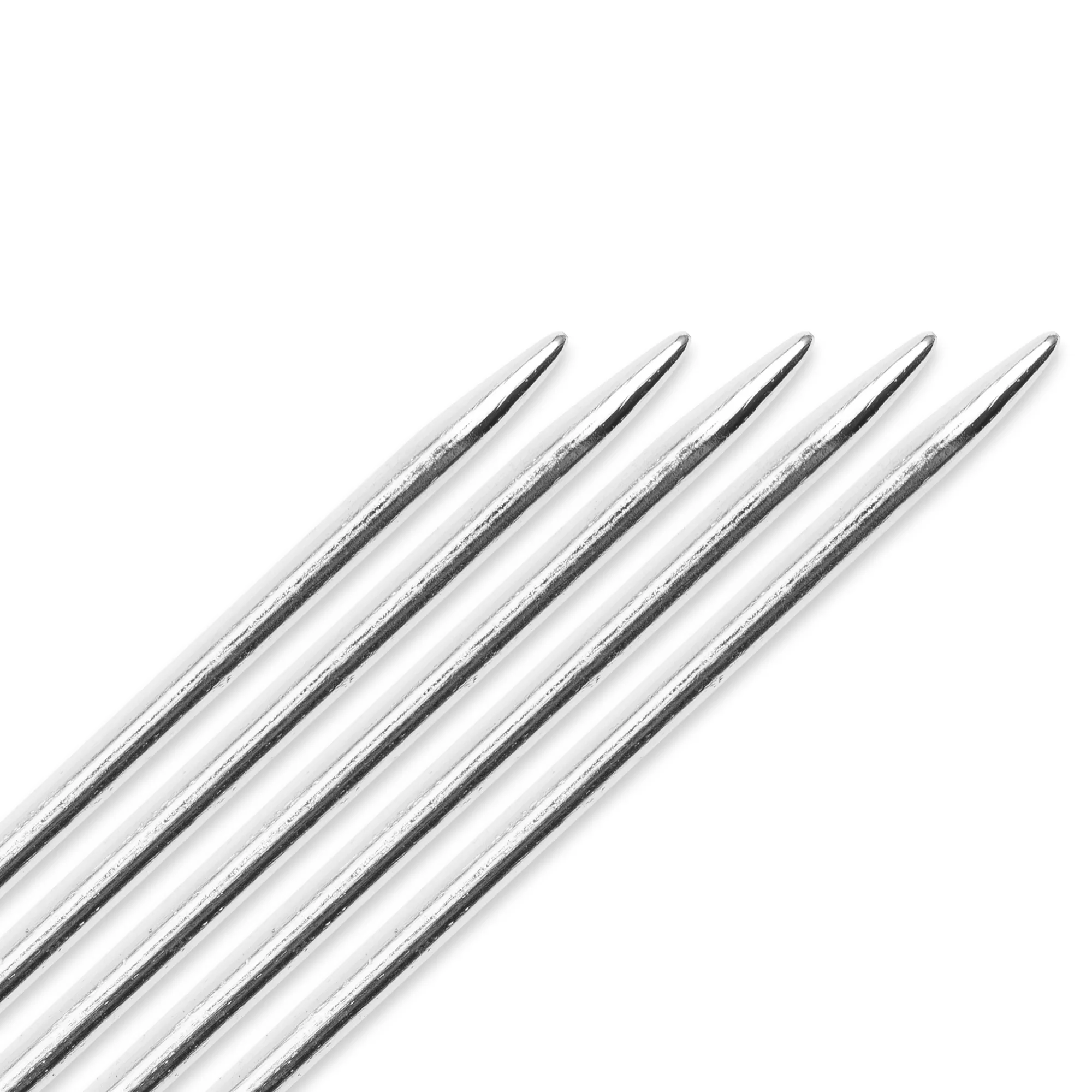 Double-pointed knitting needles, 20cm, 1.25mm, silver-coloured