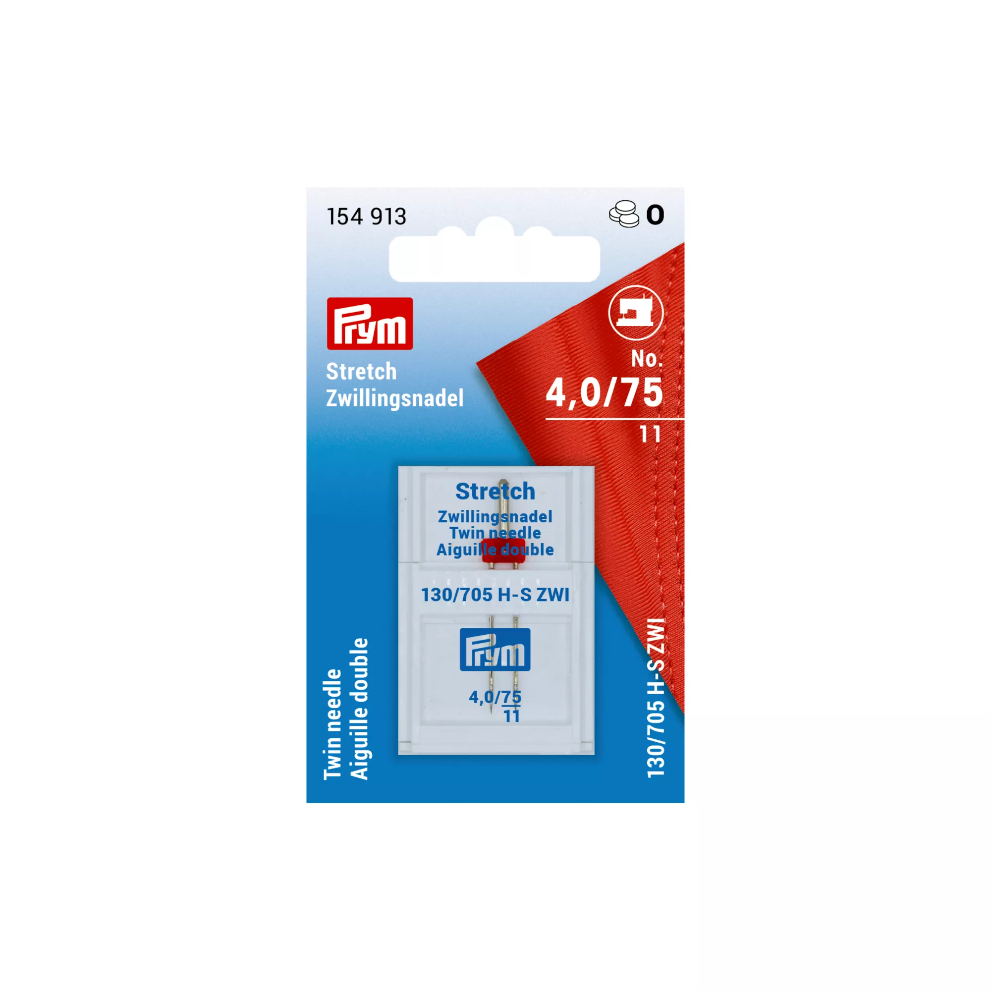 Stretch double sewing machine needles 130/705, 75/4.0mm