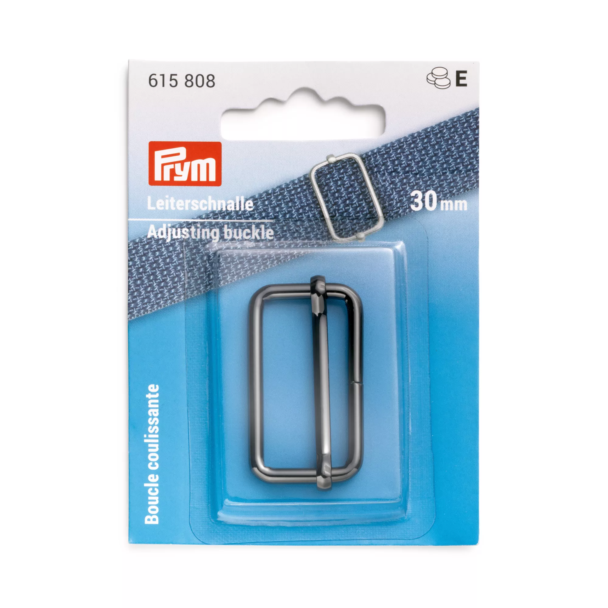 Adjusting buckle, 30mm, gunmetal