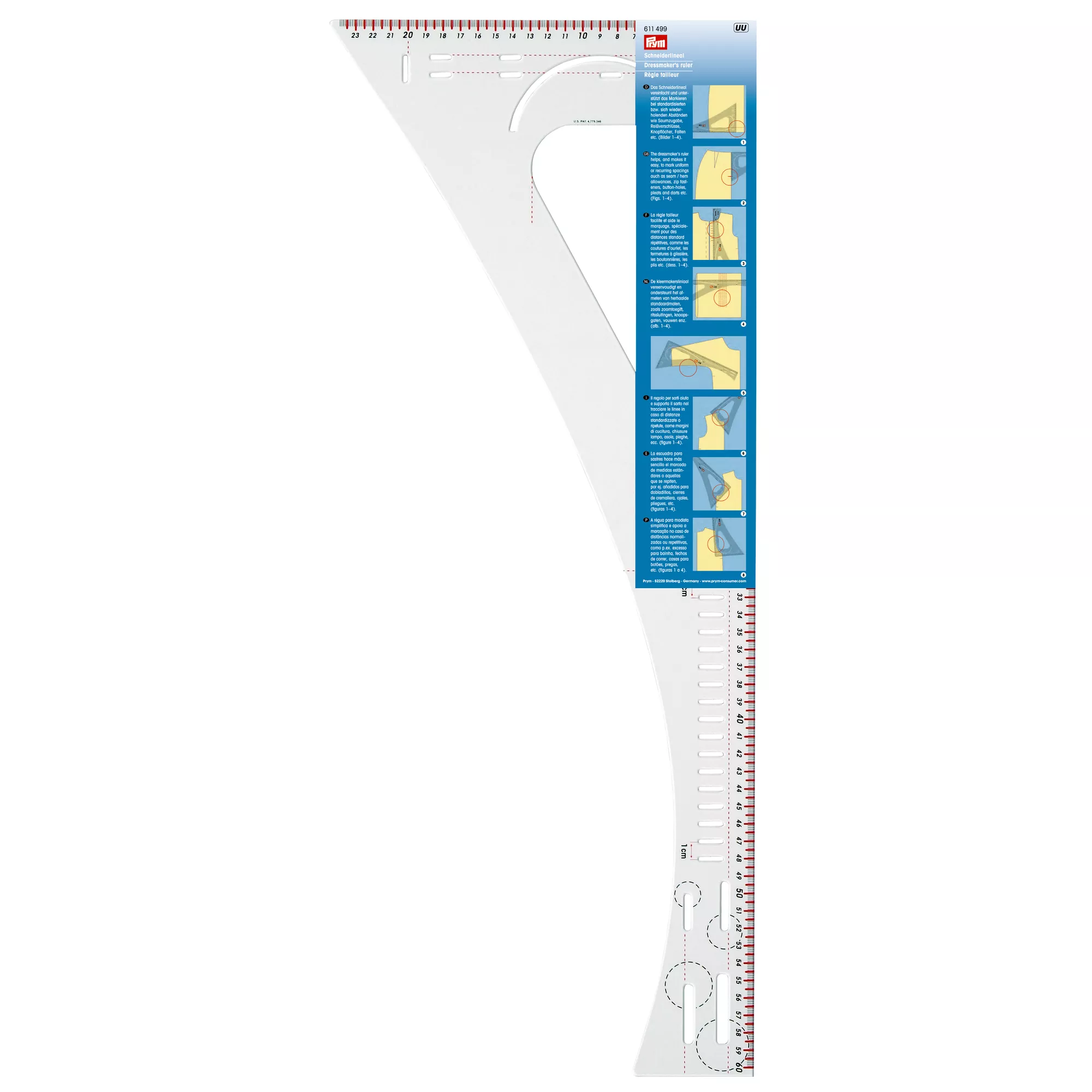 Dressmaker's ruler