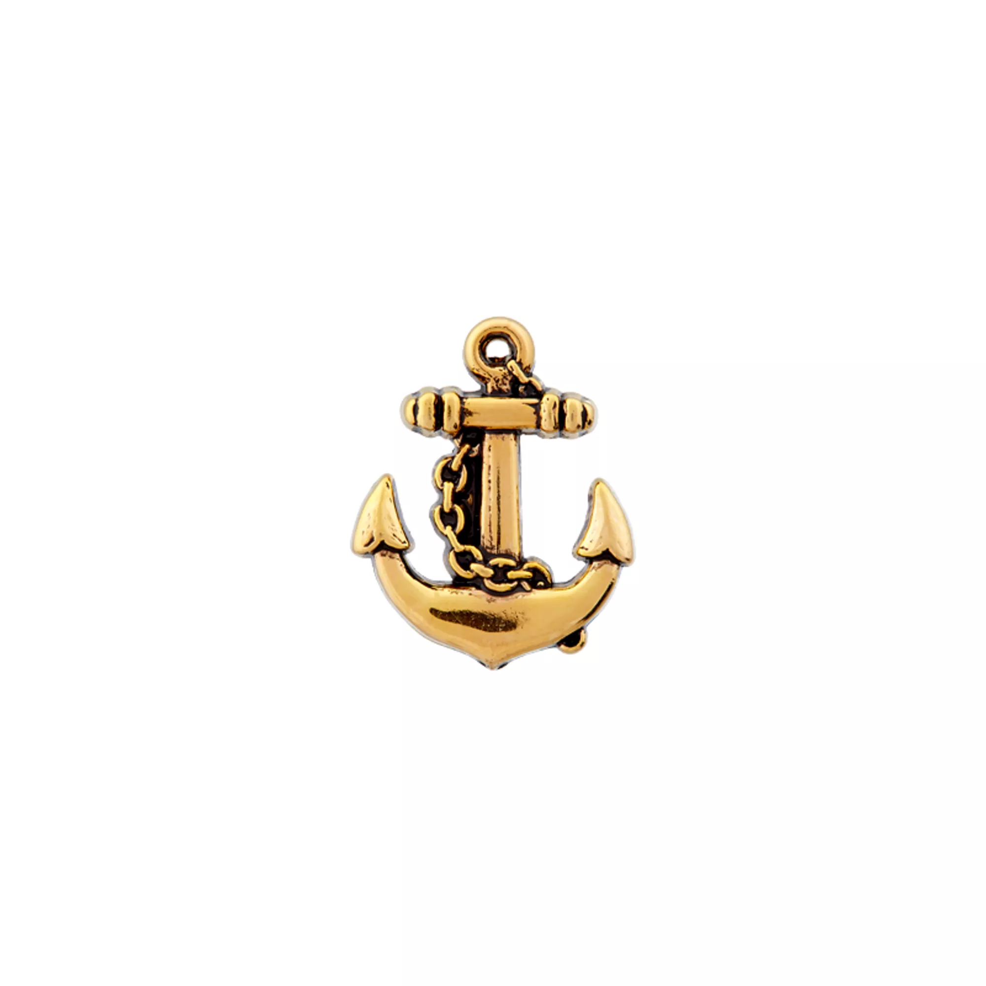 Metal button shank, Anchor