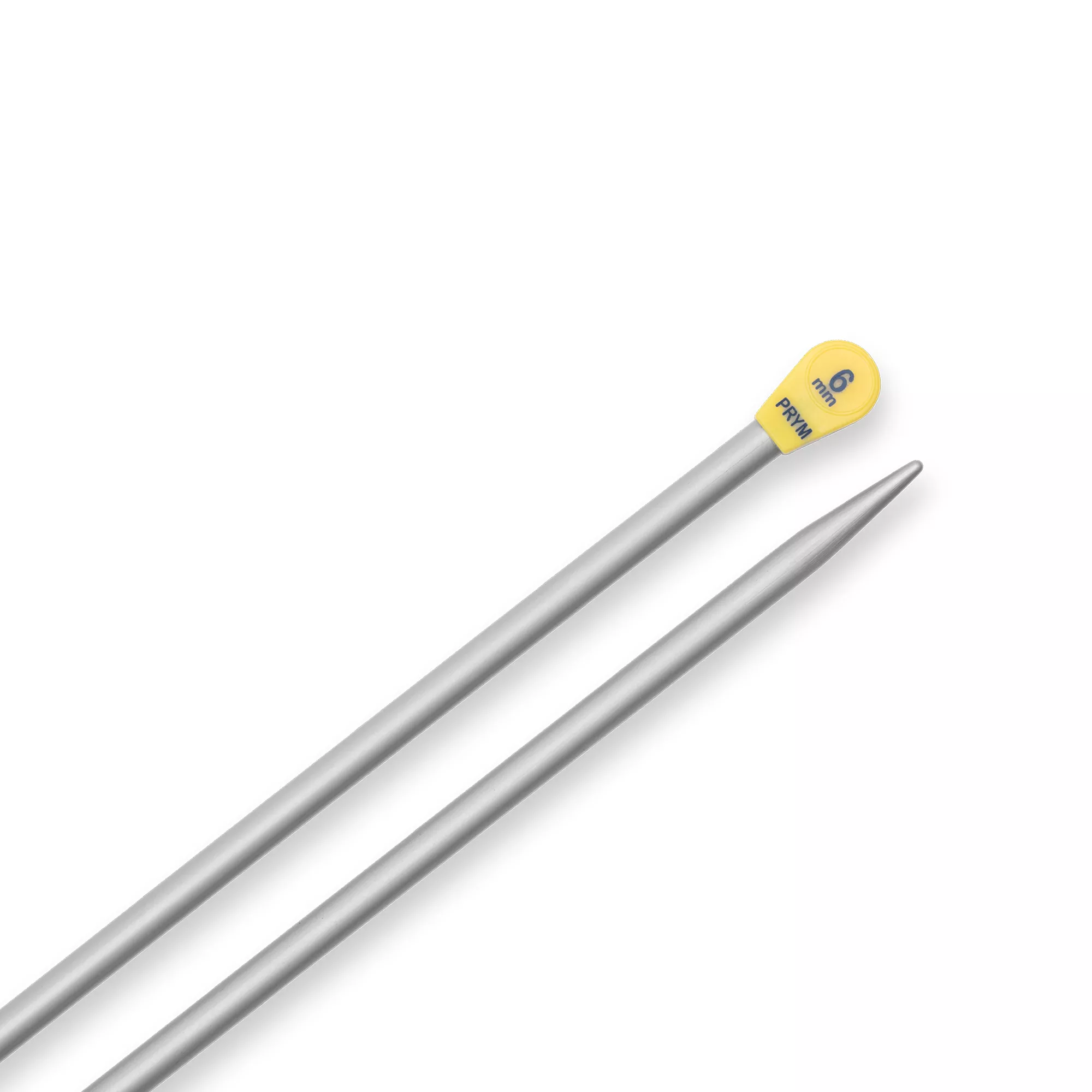 Ferri maglia con pomoli, alluminio, 40cm, 6,00mm, grigio