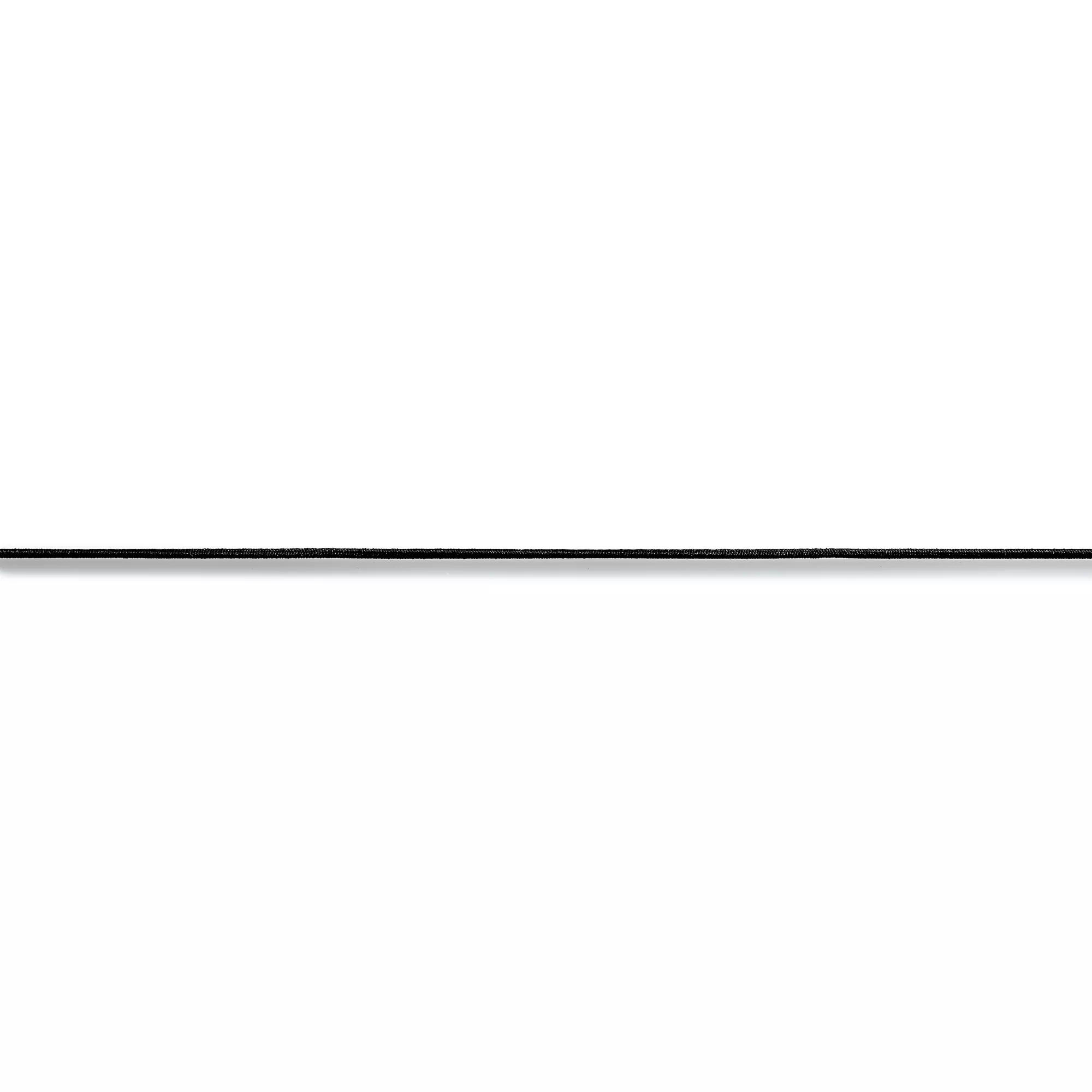 Cordoncino elastico, 1,5mm, nero, 3m