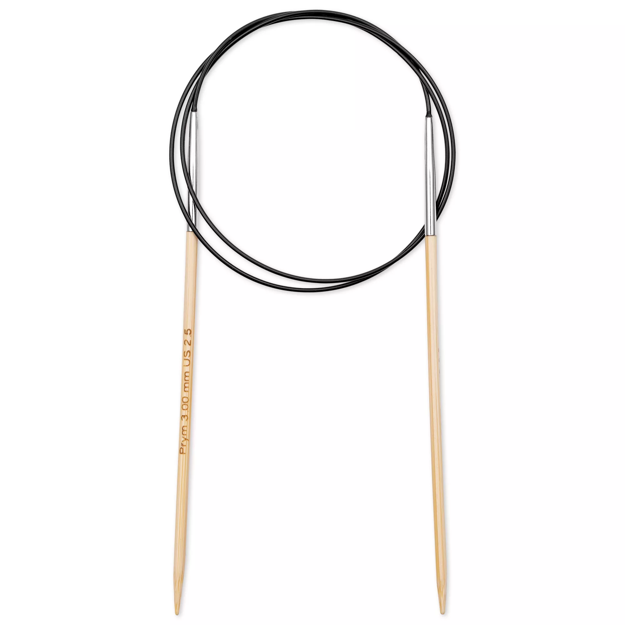 Ferro circolare Prym 1530, bambù, 80cm, 3,0mm