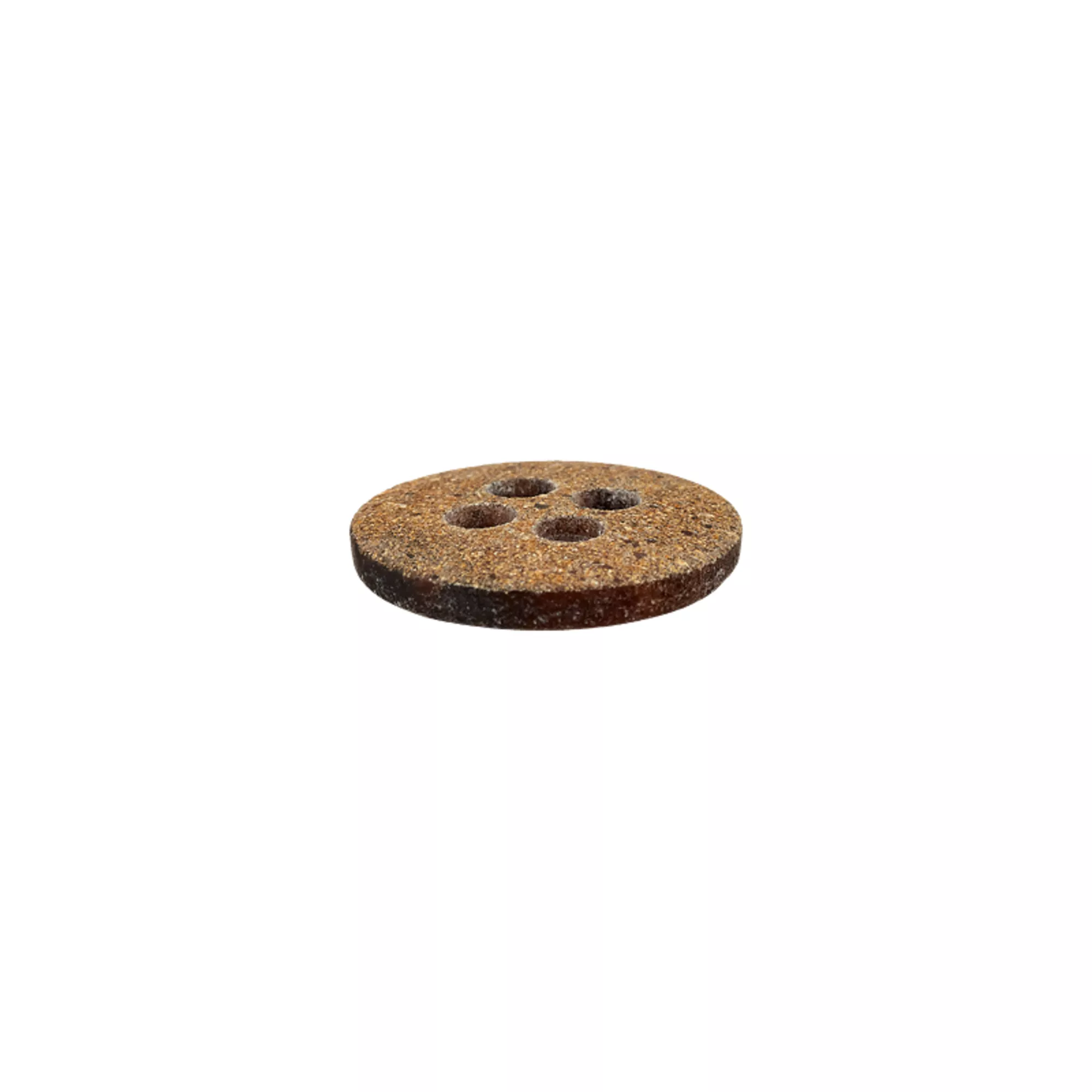 Horn recycled/Polyester button, 4-holes 