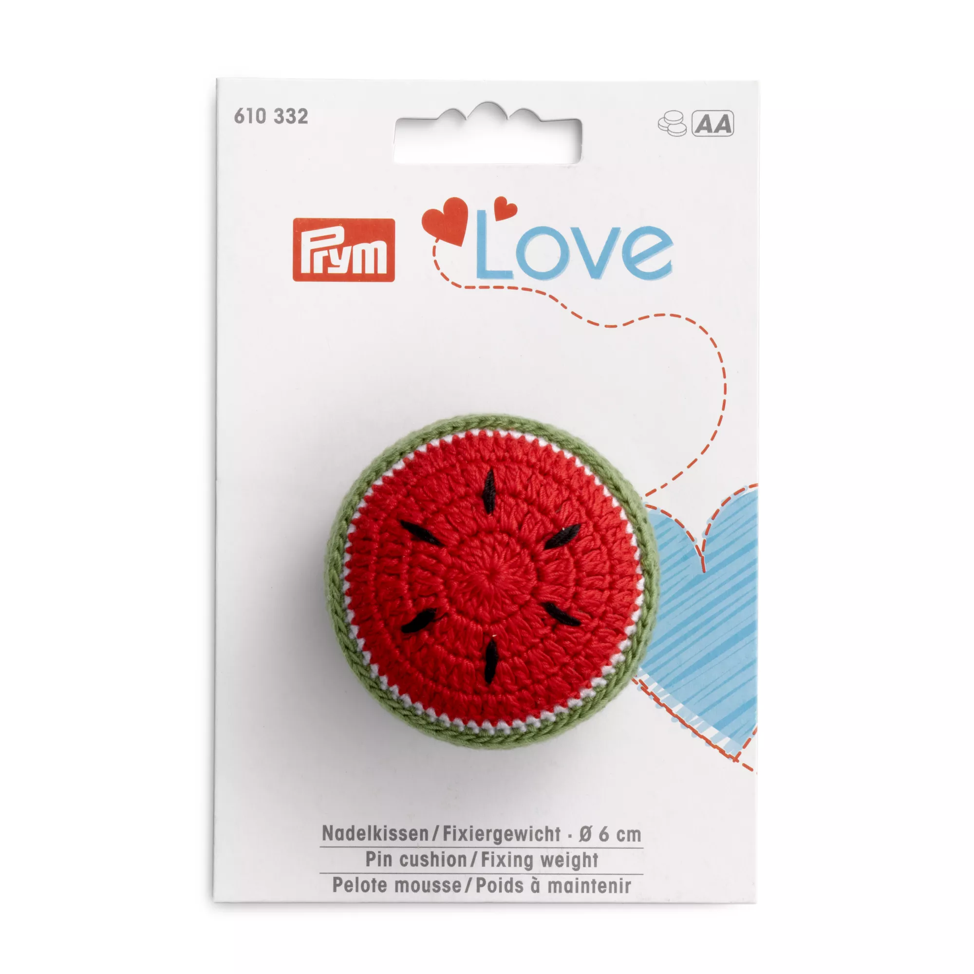 Pin cushion/Fixing weight, Prym Love, melon