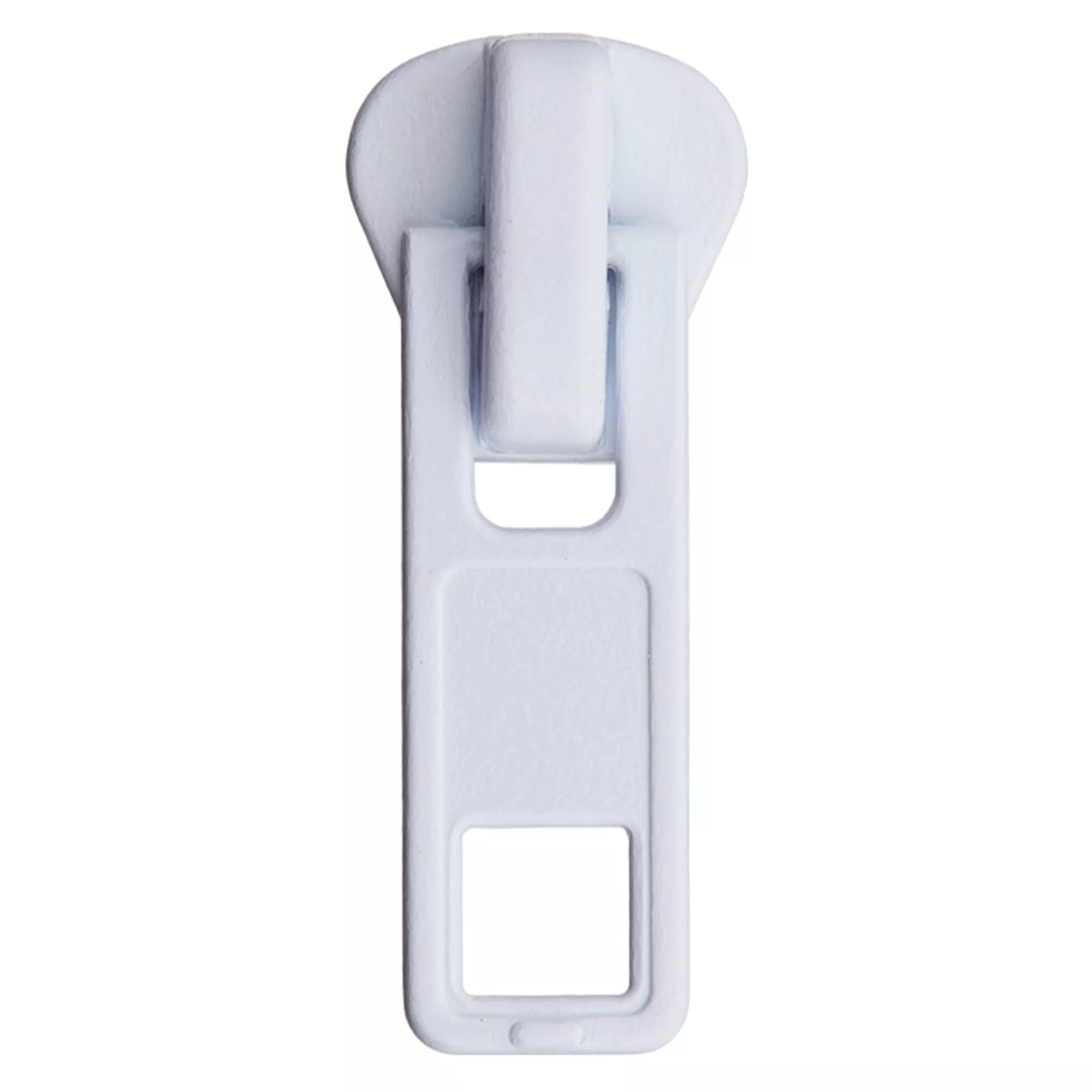 Reißverschluss-Schieber, 8mm, weiß