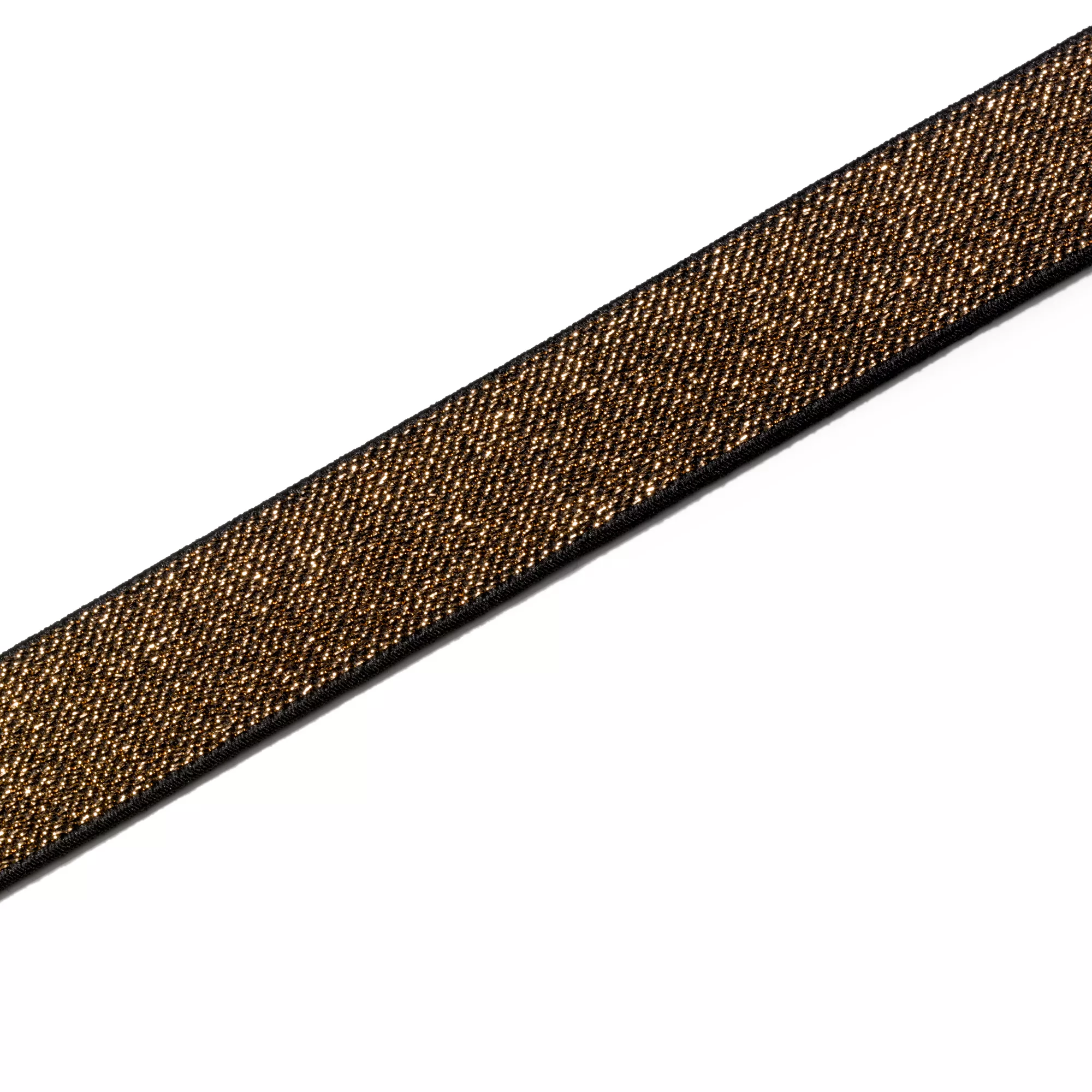 Color Elastic, 25mm black/gold