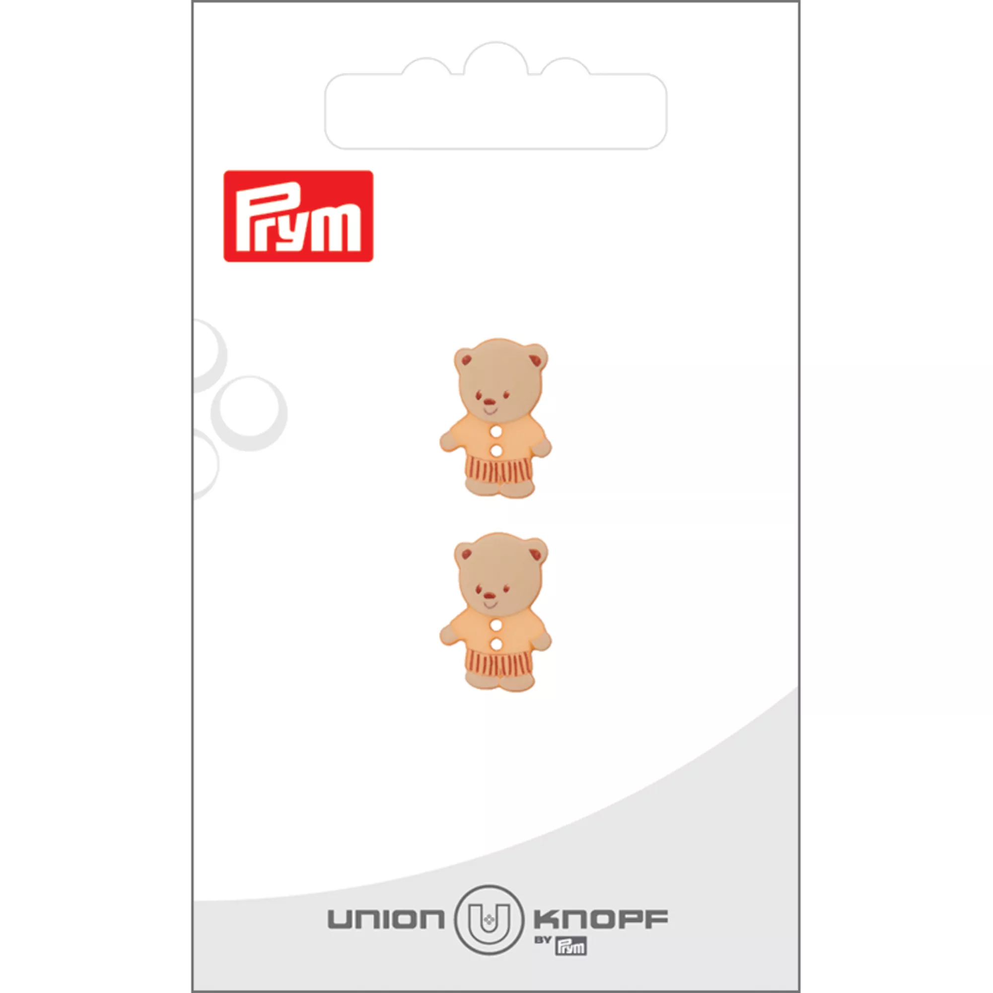 Polyester button 2-holes Bear