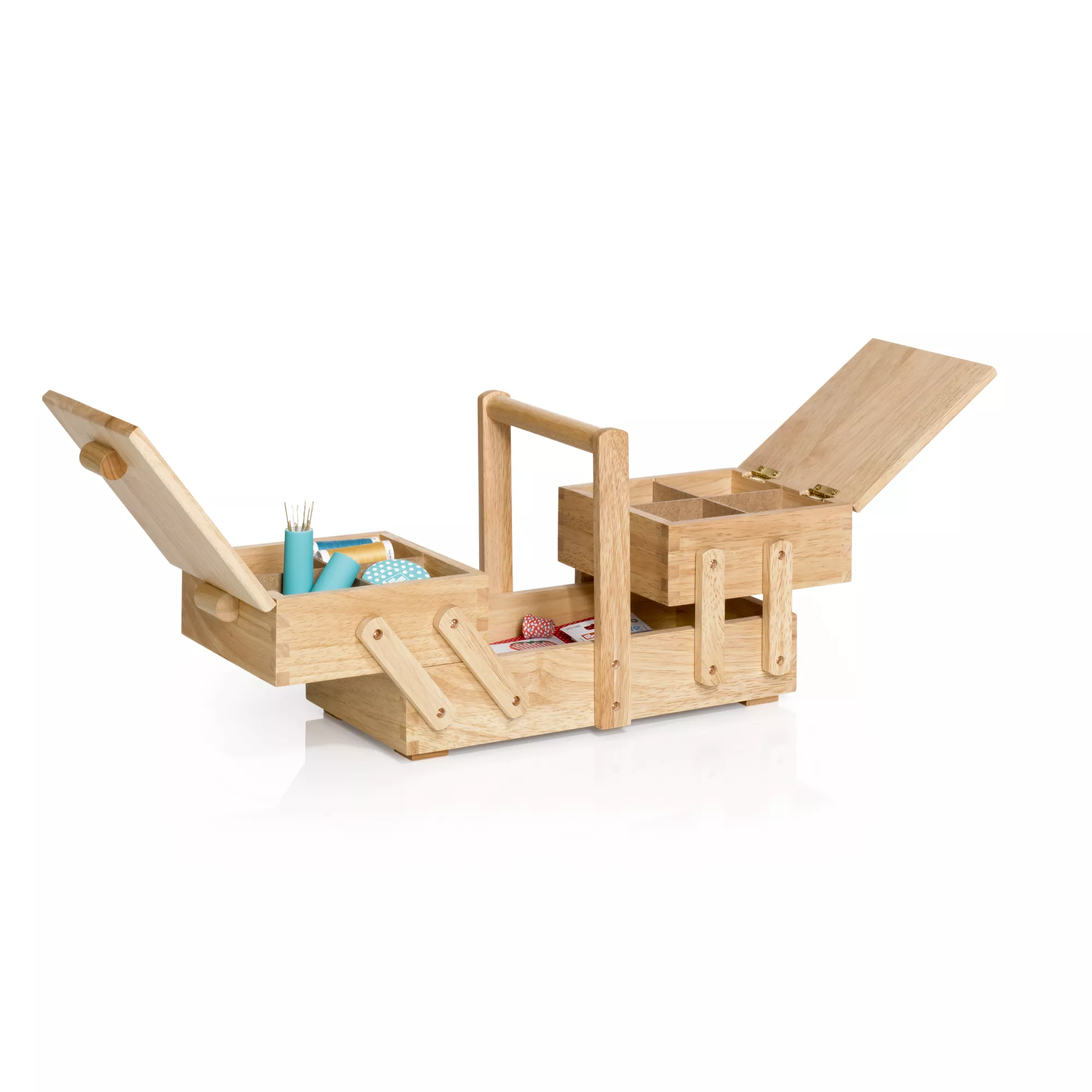 Sewing box in light wood, S
