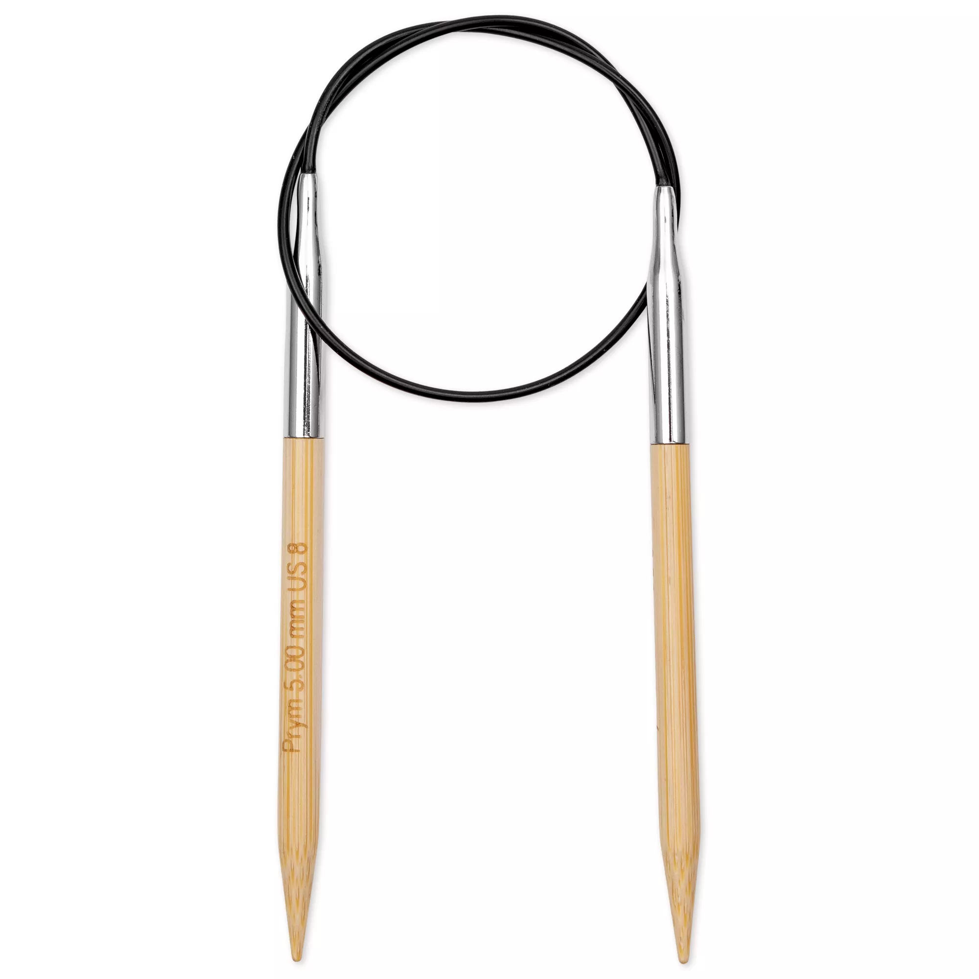 Aiguille à tricoter circulaire Bambou Prym 1530, 40cm, 5,00mm