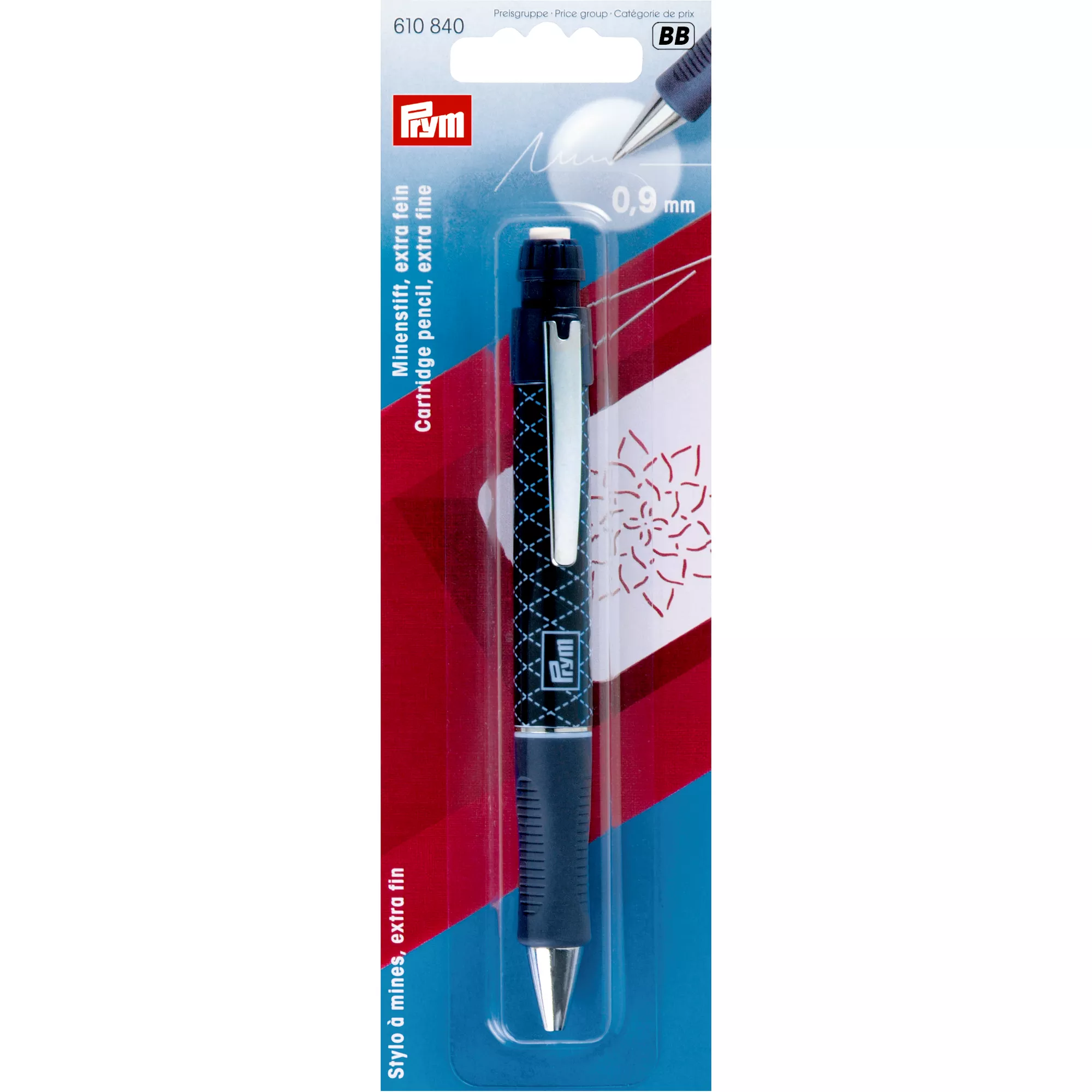 Cartridge pencil with 2 cartridges, white