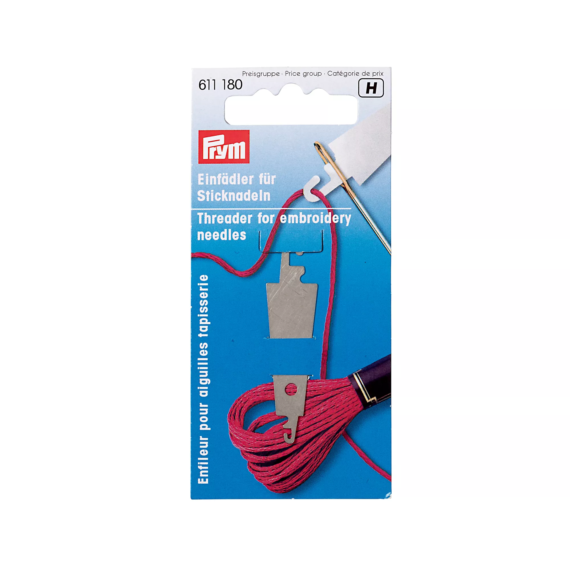 Threader for embroidery needles