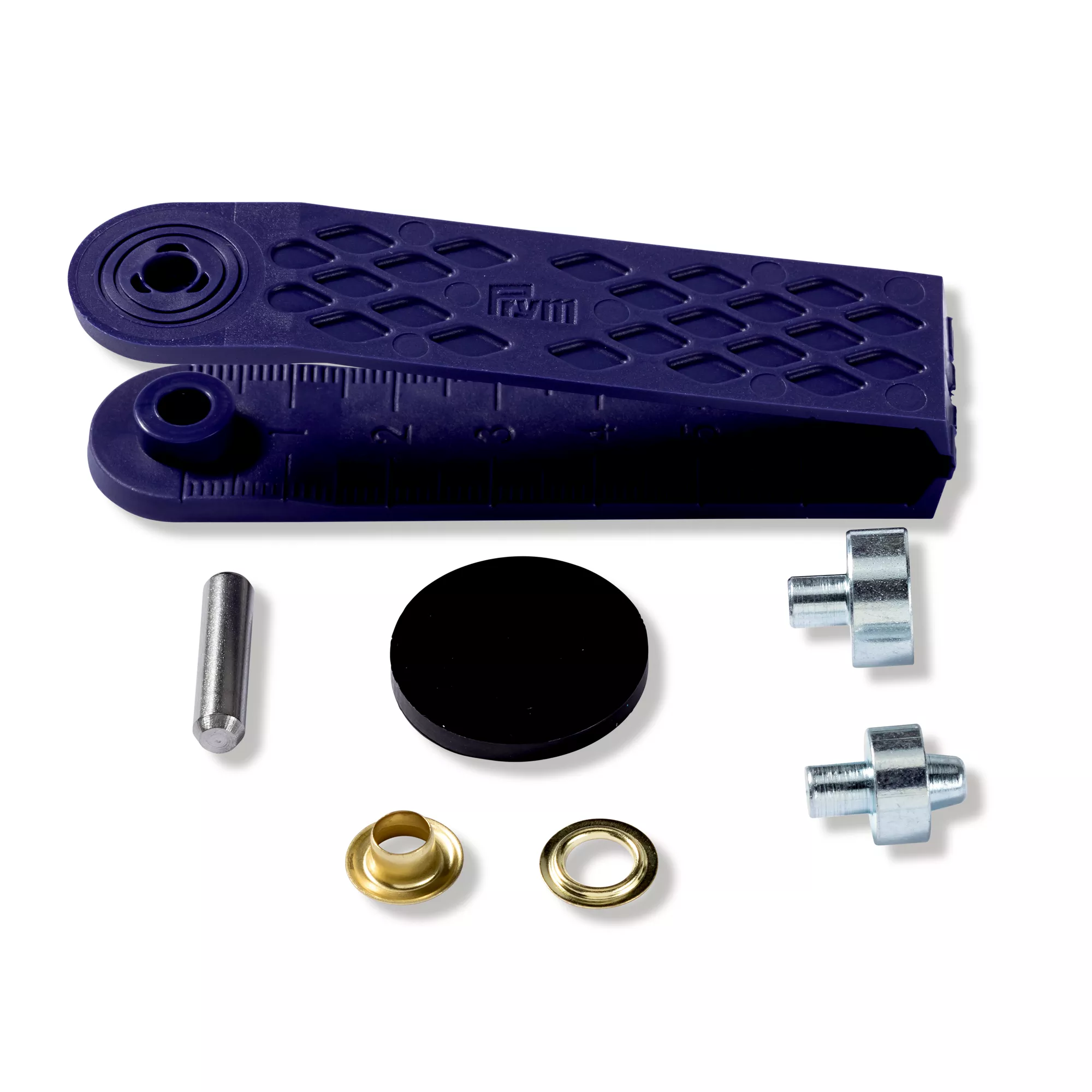 Eyelets and washers, 5.0mm, gold-coloured