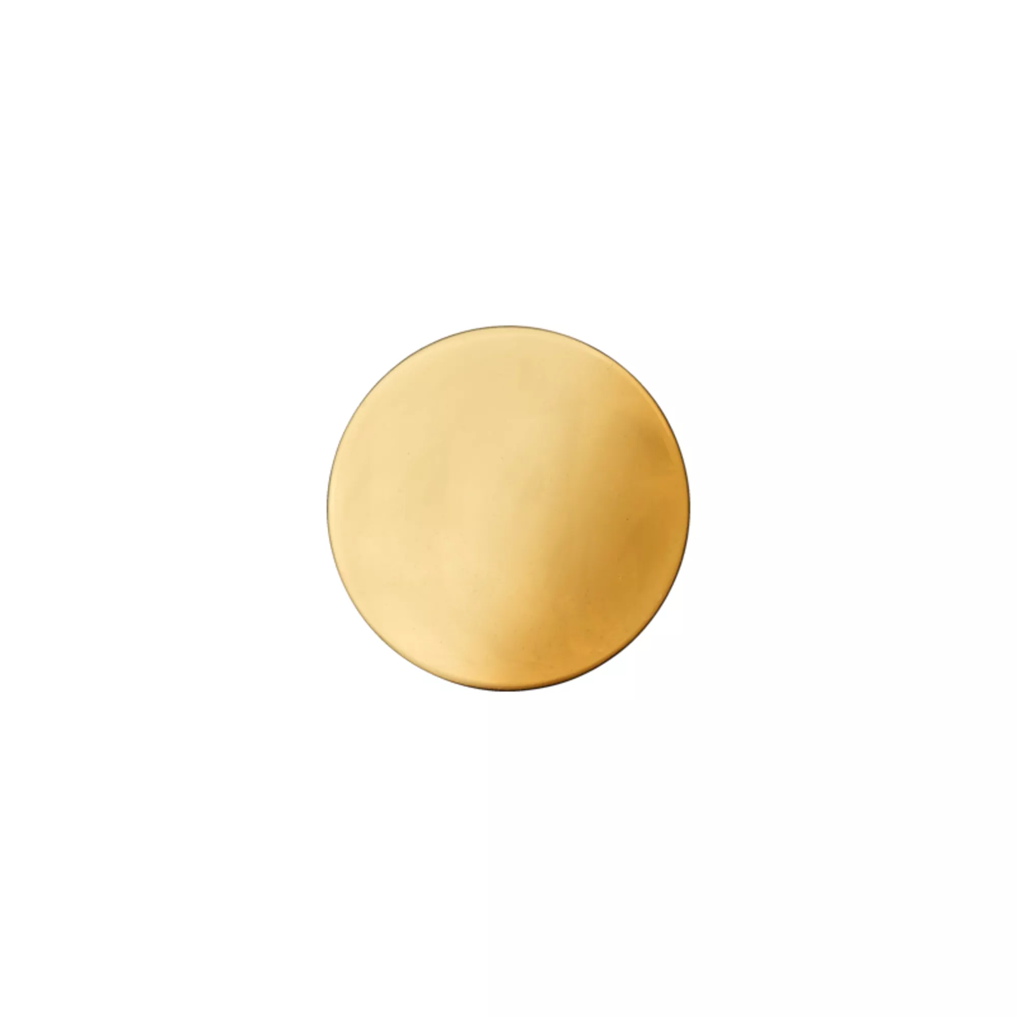 Metal button shank 18mm gold