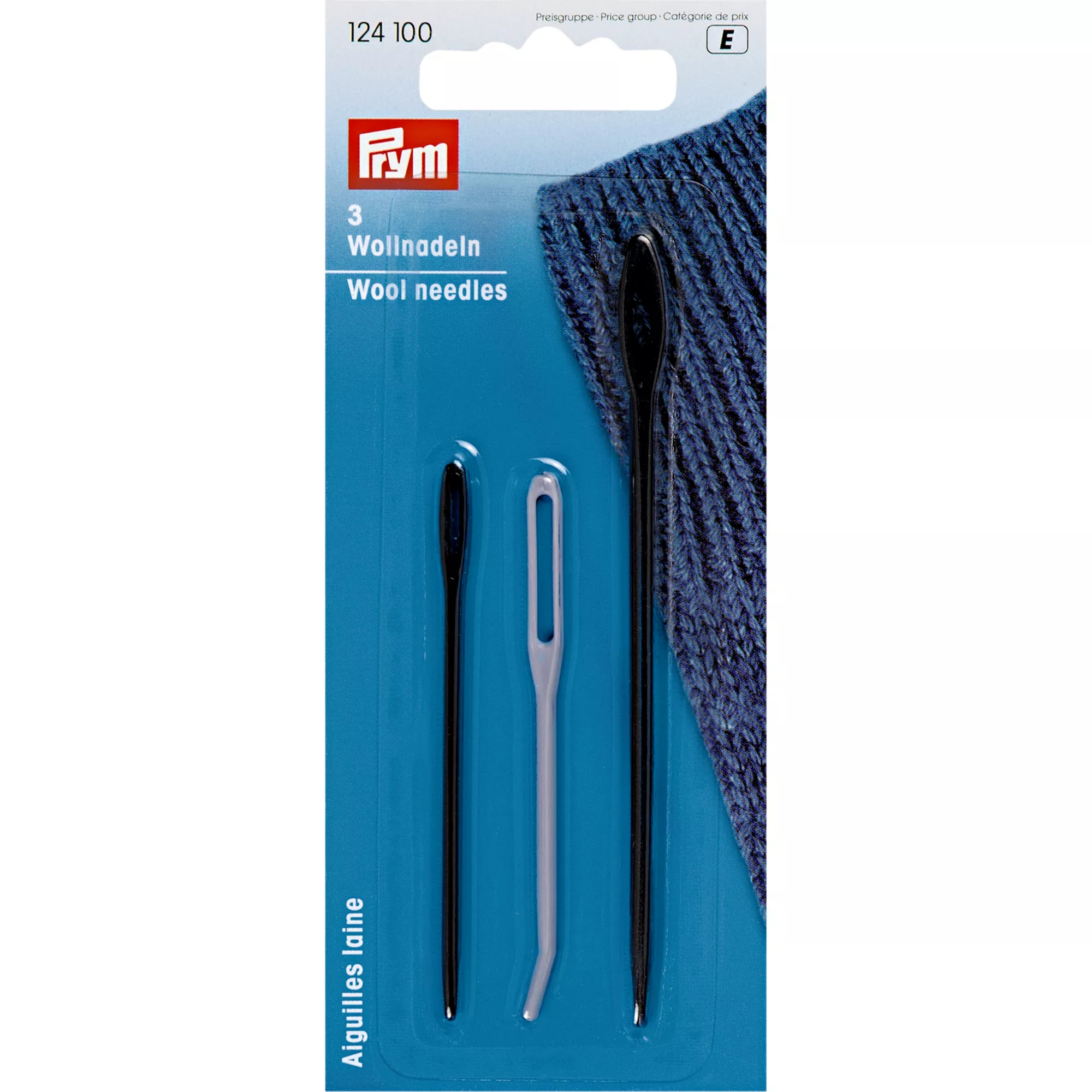 Wool needles, plastic, assorted