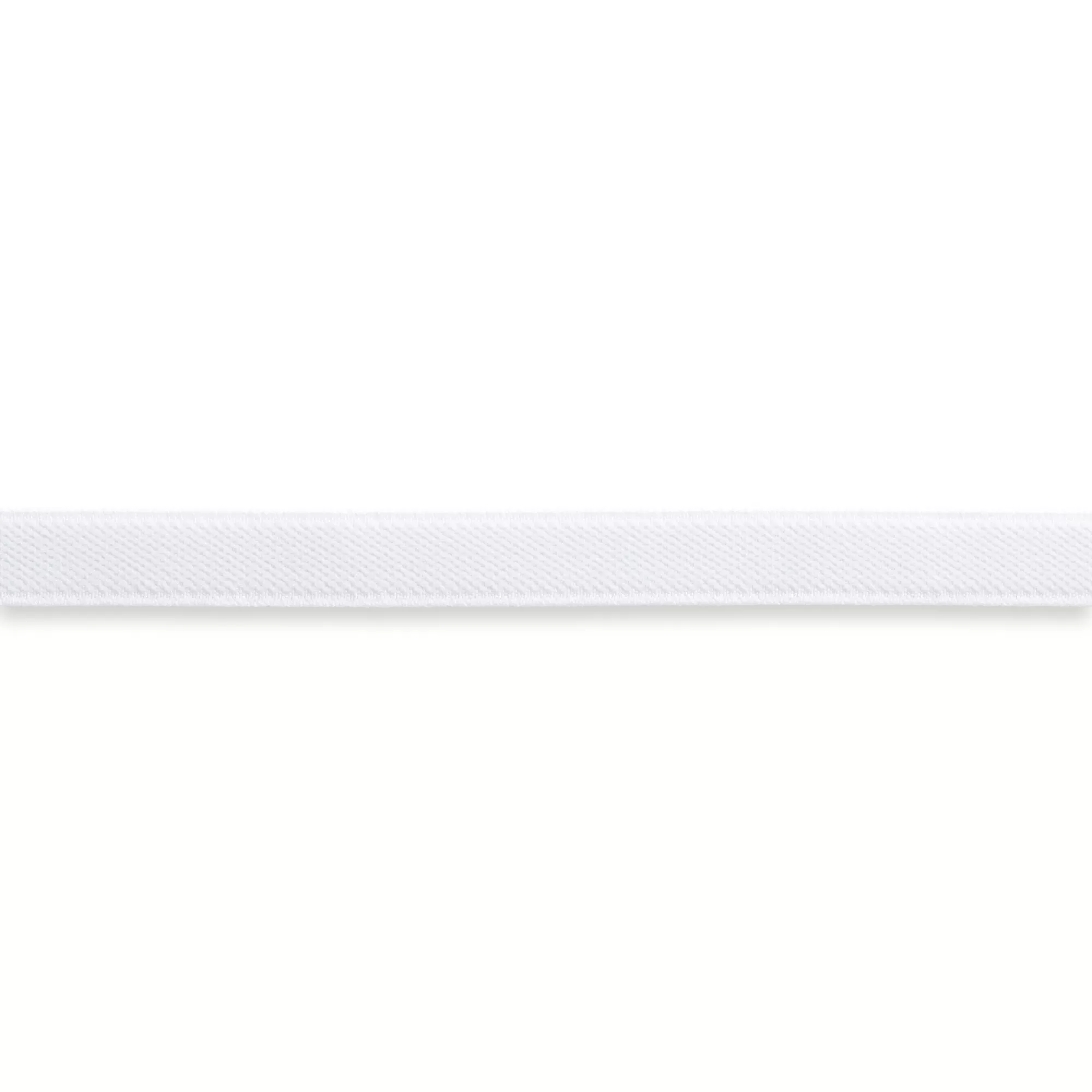 Elastico vellutato, 15mm, bianco, 10m