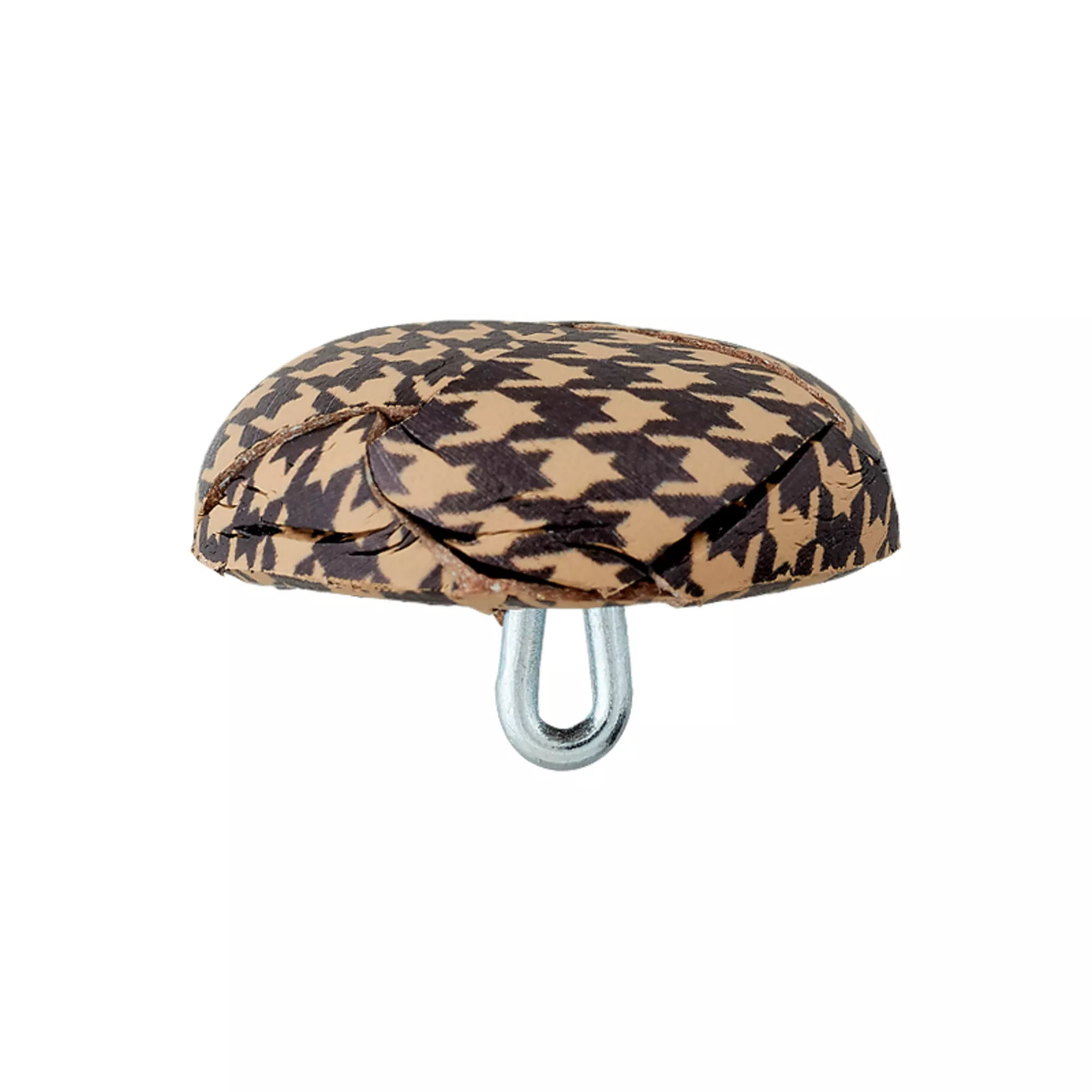 Leather button shank Recycled