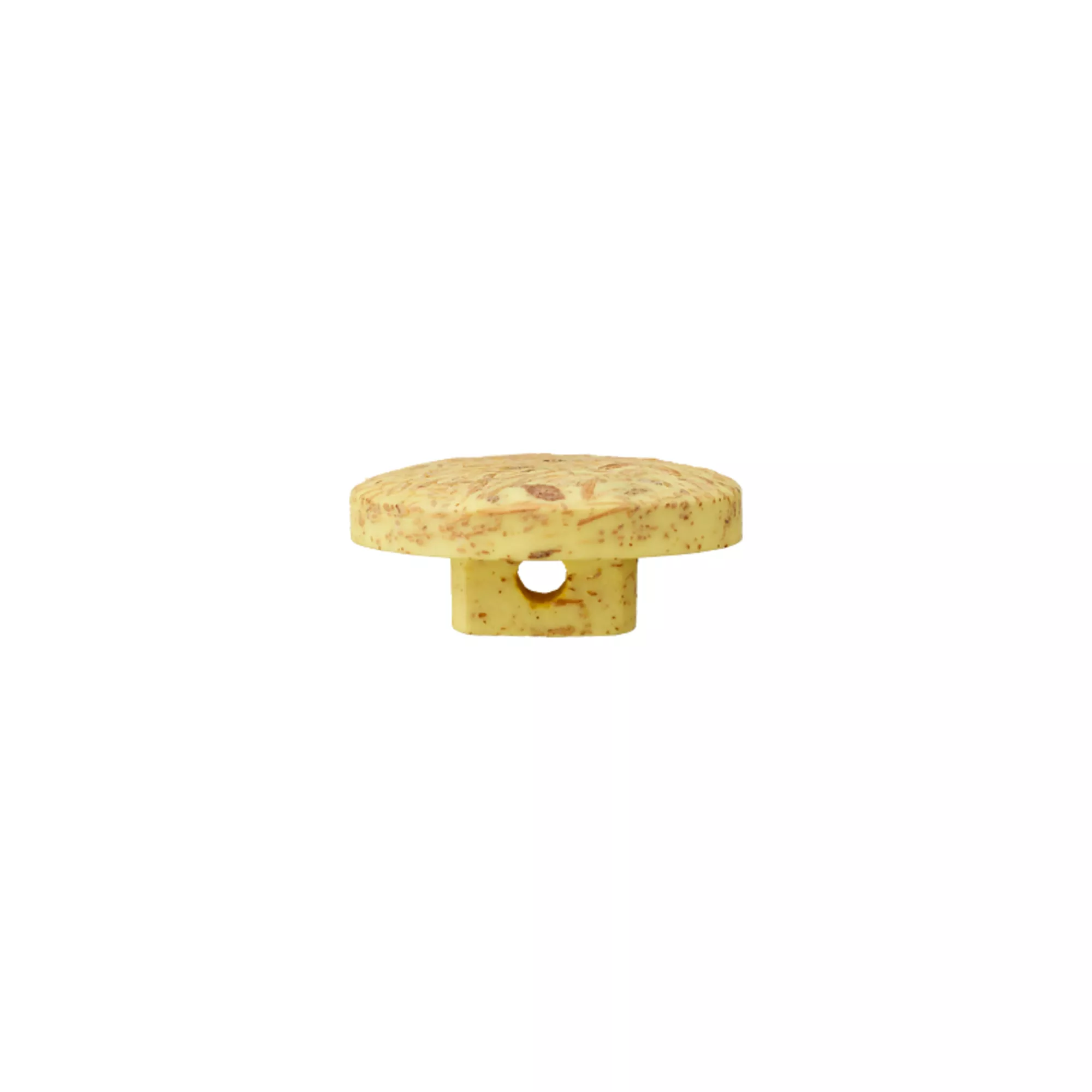 Coconut/polyester button shank, recycled