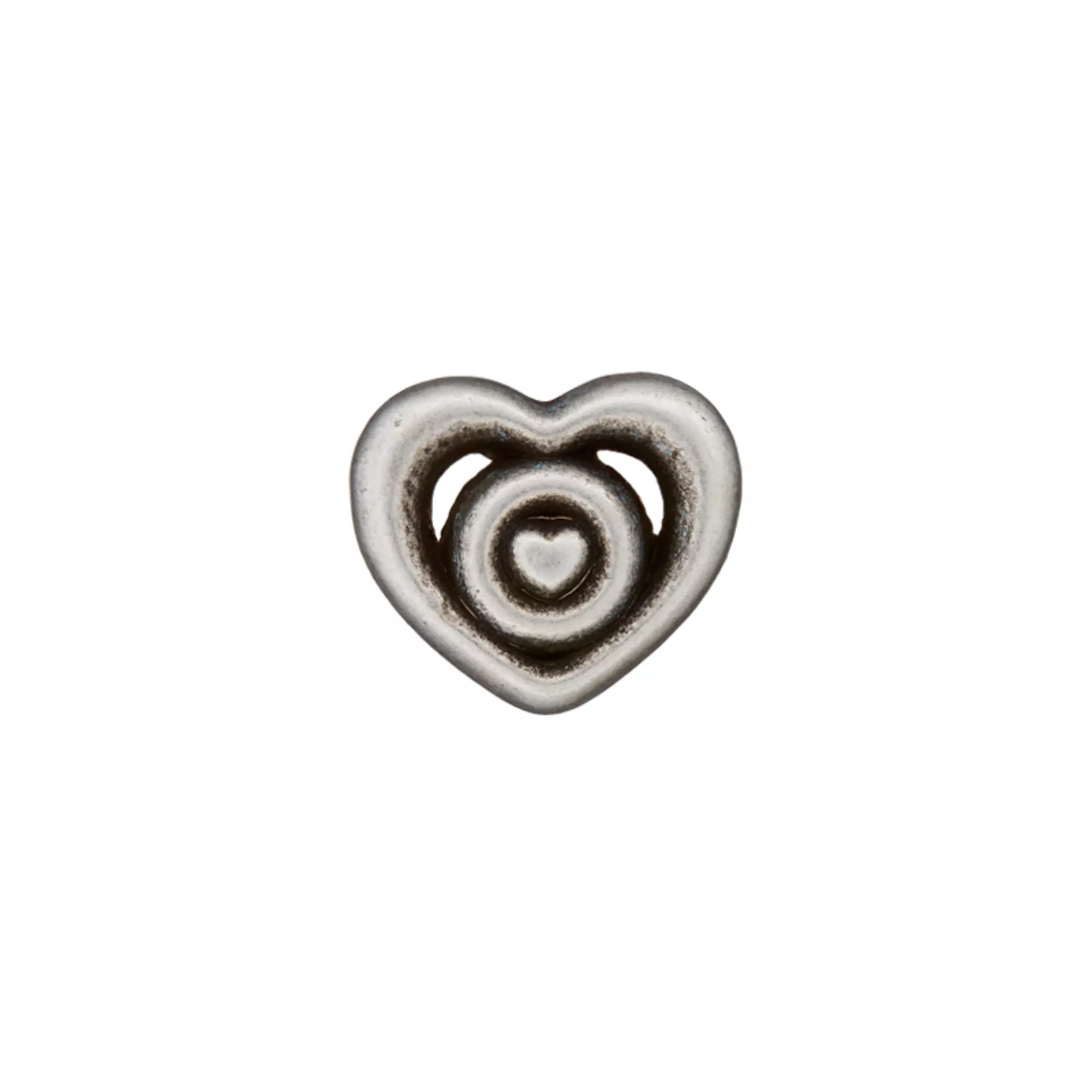 Metal button Heart
