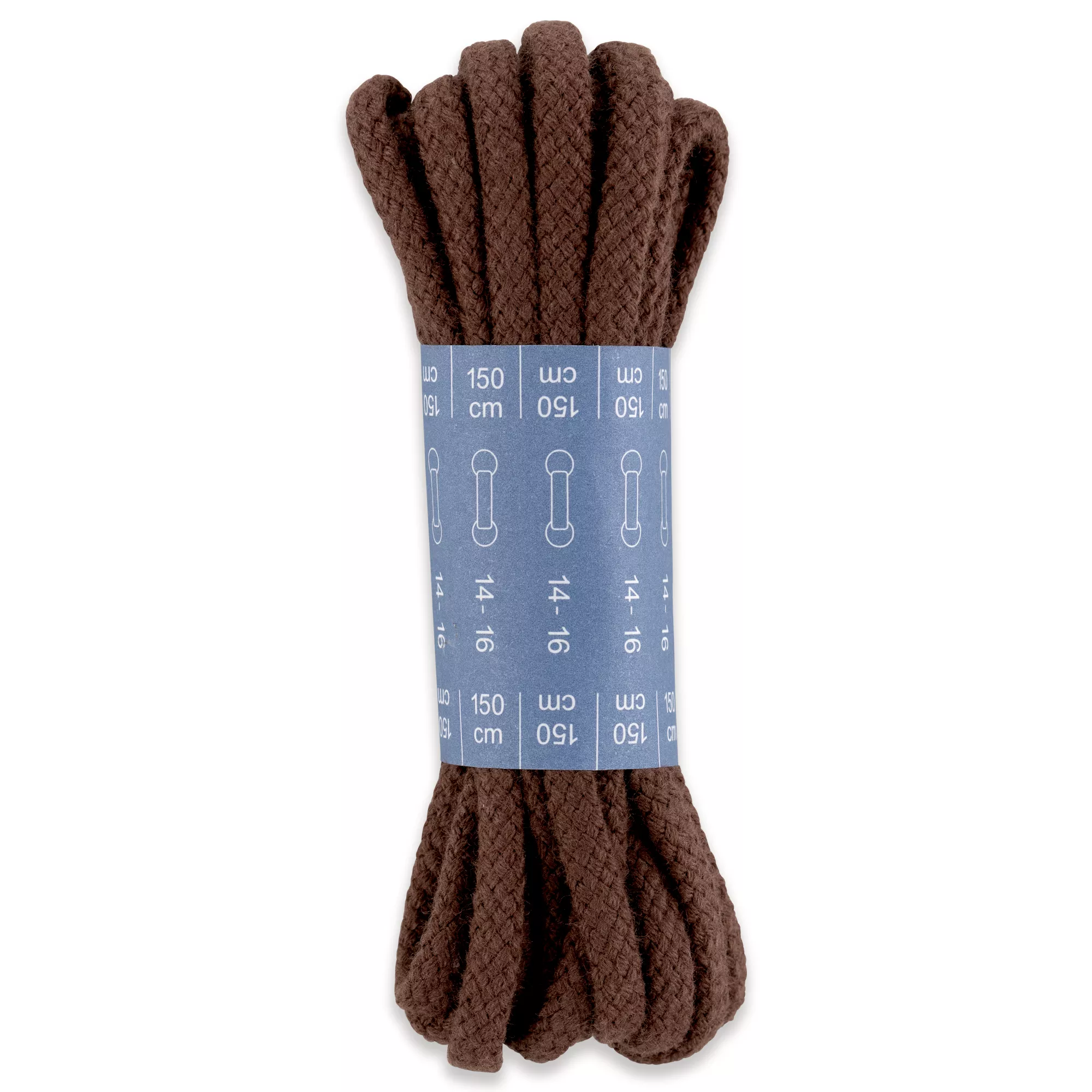 Cord laces 5mm x 150cm, brown