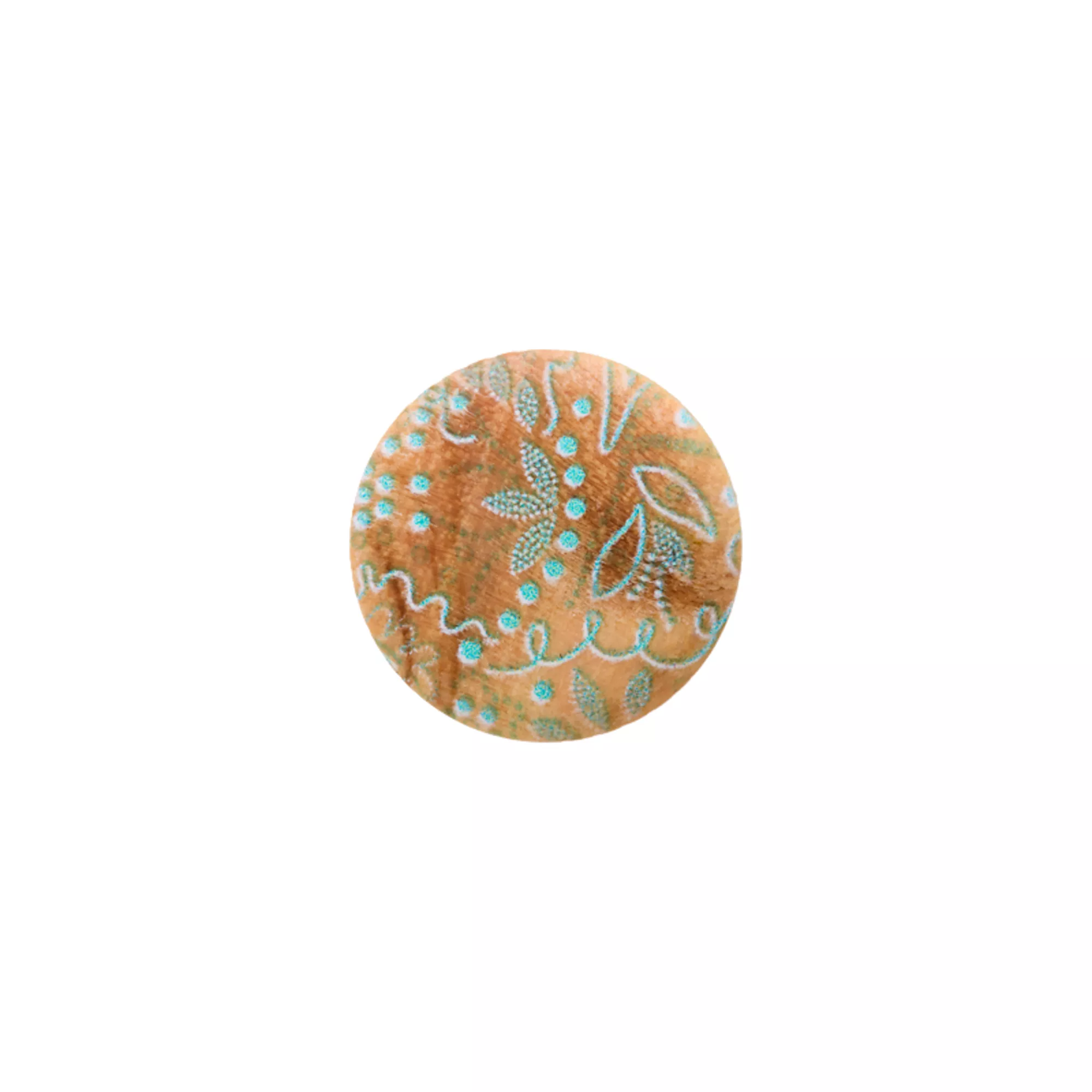 Bouton bois pied, Motif