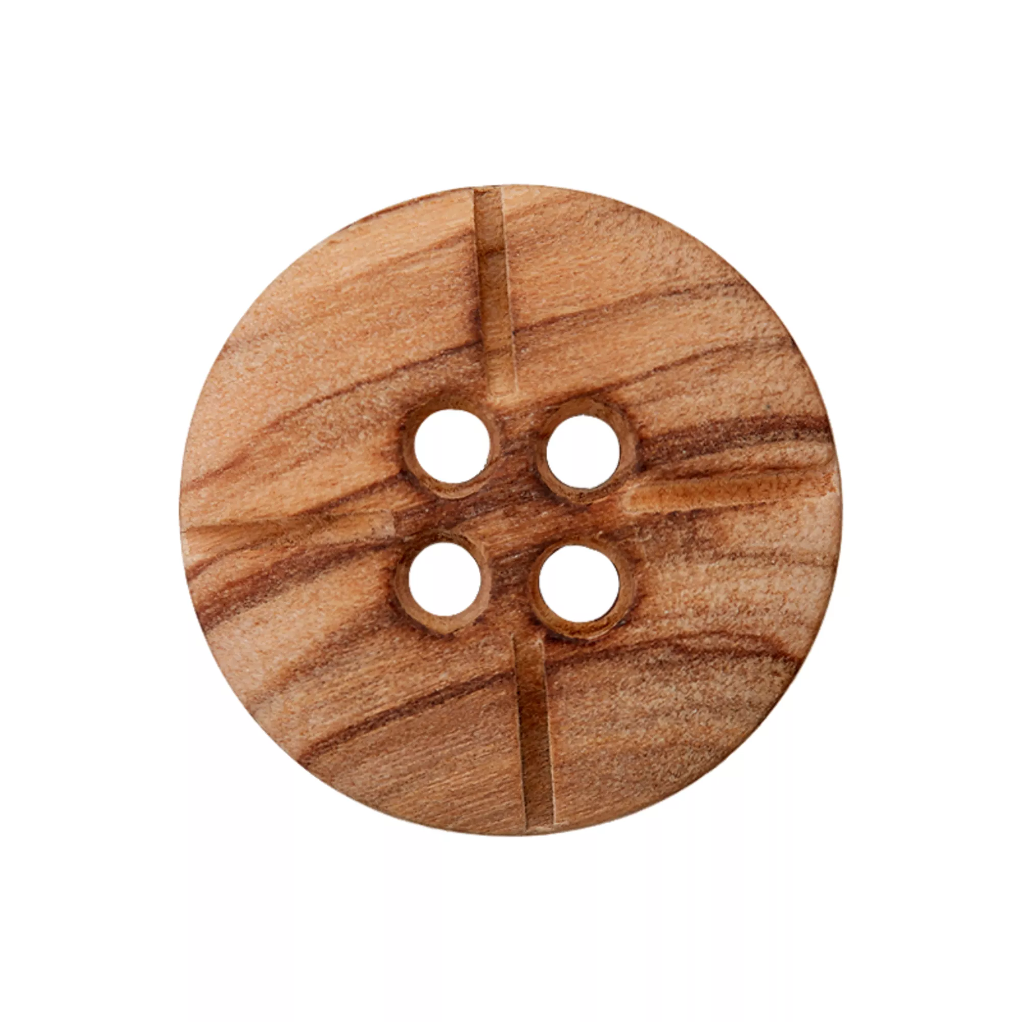 Bouton bois 4-trous
