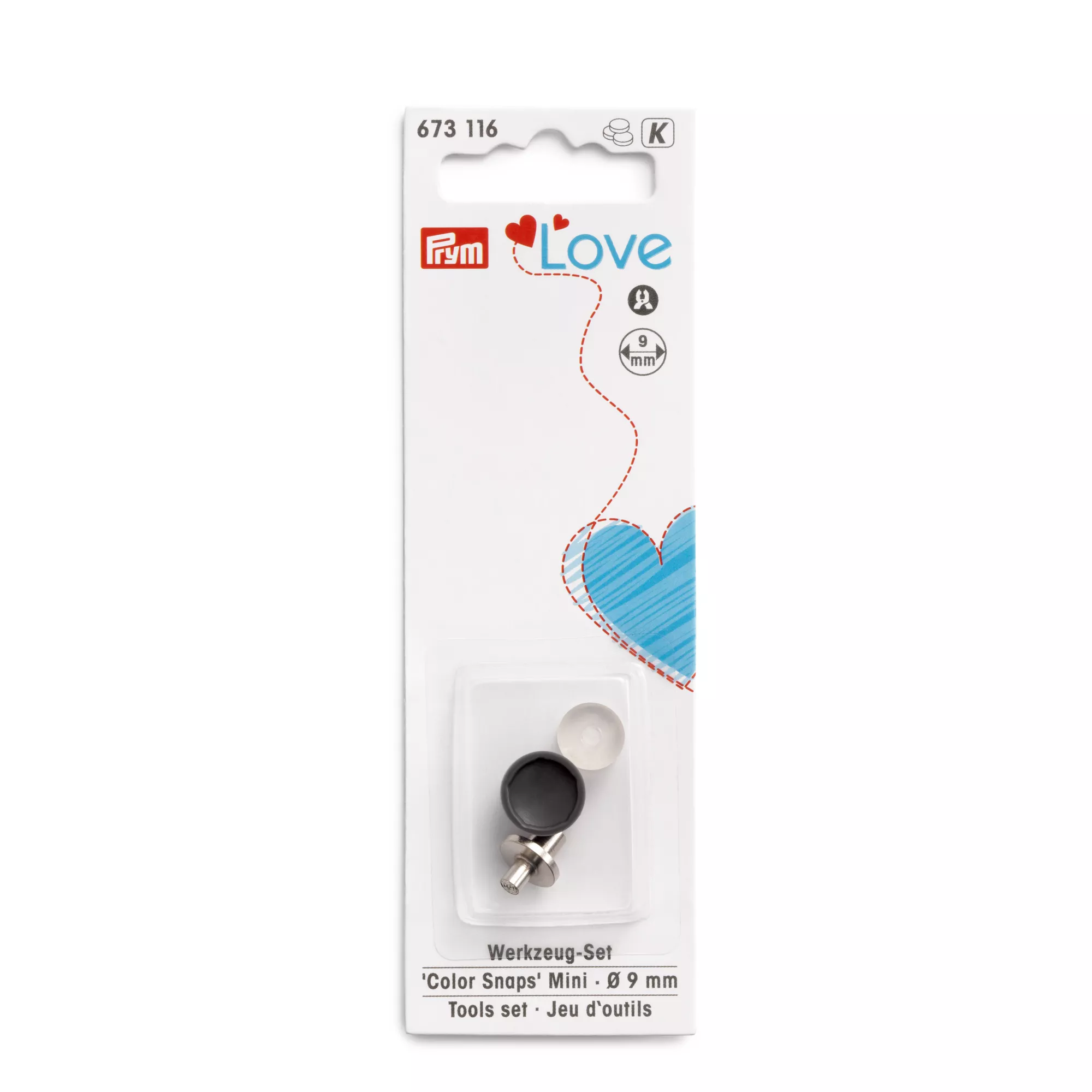 Press fasteners Color Snaps Mini - Tools set, Prym Love, 9 mm