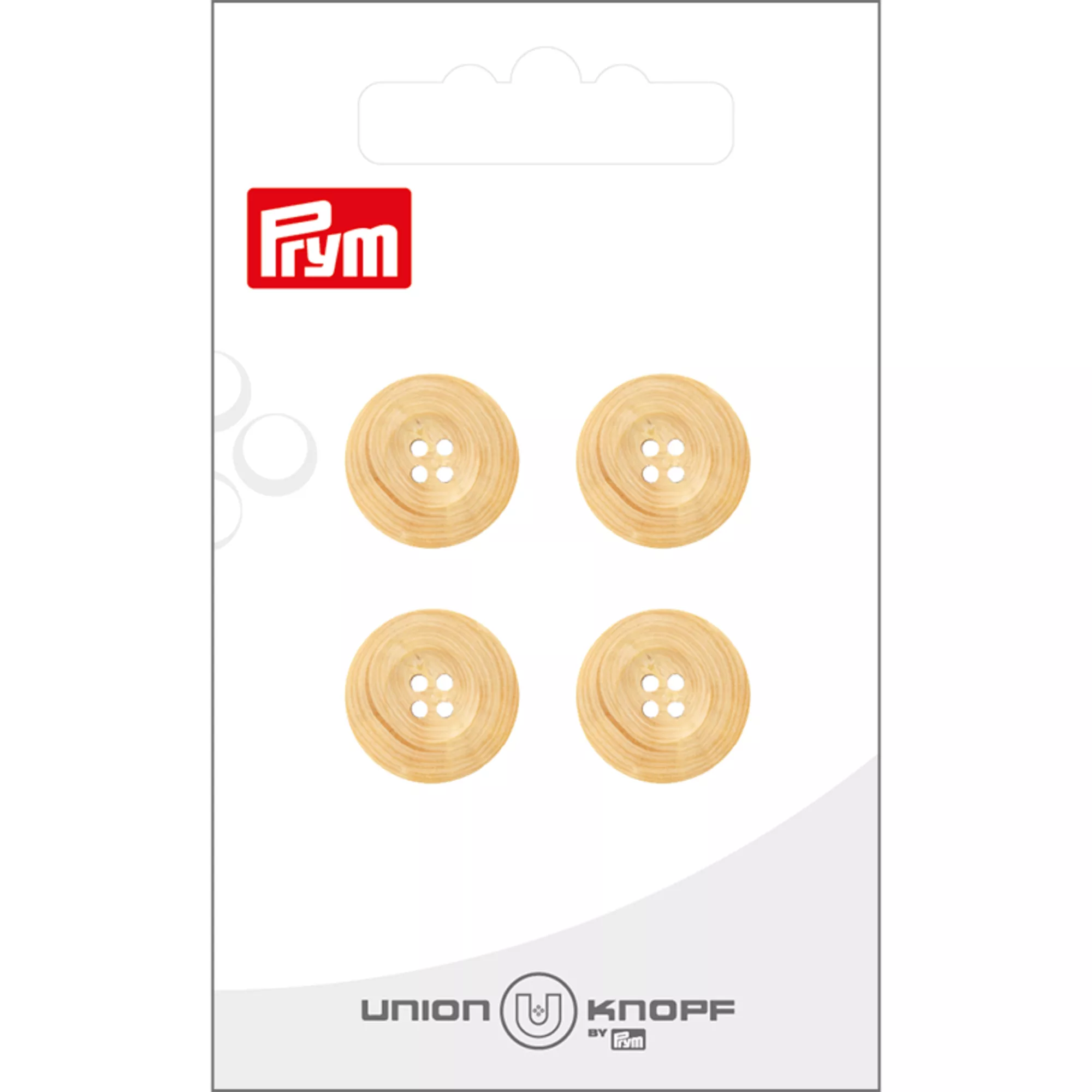 Bouton bois 4-trous