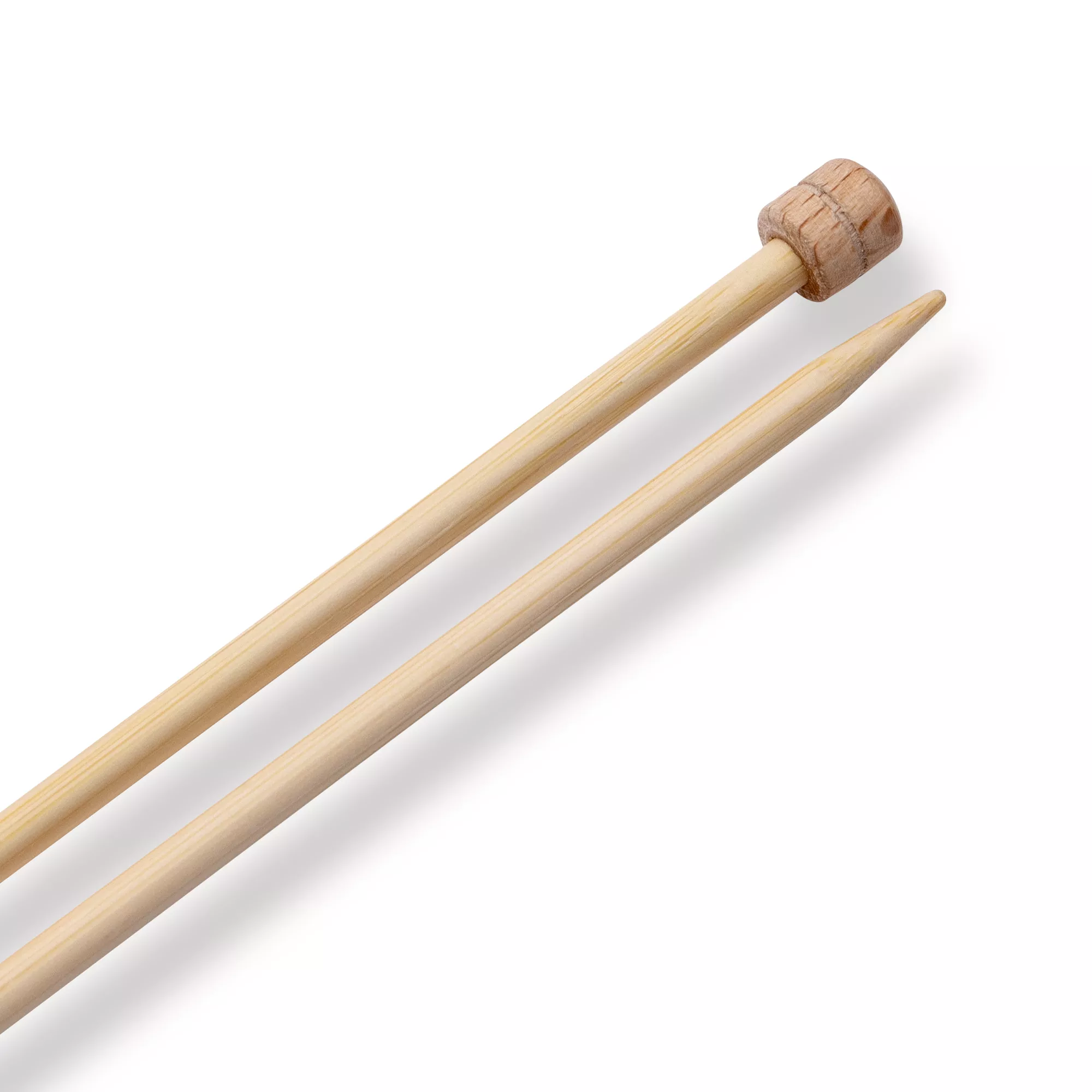Single-pointed knitting needles Prym 1530, bamboo, 33cm, 3.75mm
