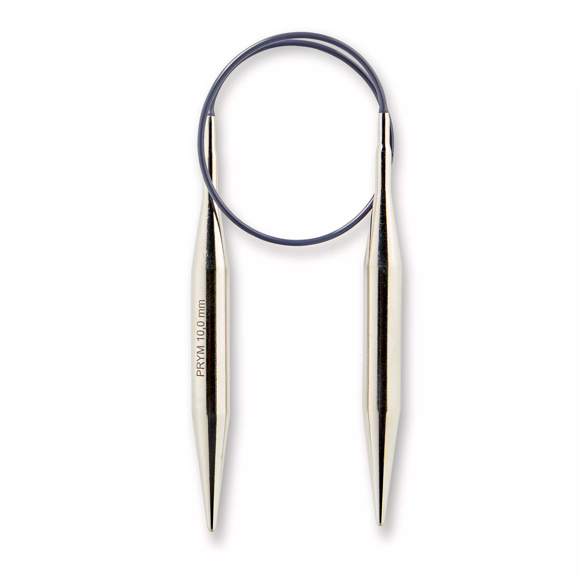 Circular knitting needles, 40cm, 10.00mm, silver-coloured