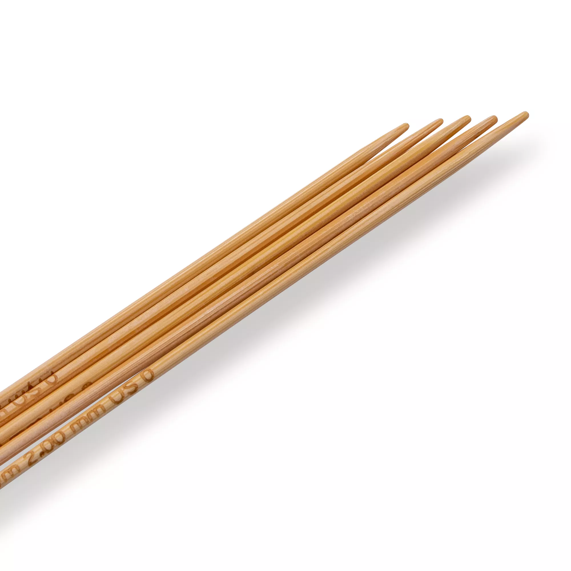 Gioco ferri a doppia punta Prym 1530, bambù, 15cm, 2,00mm