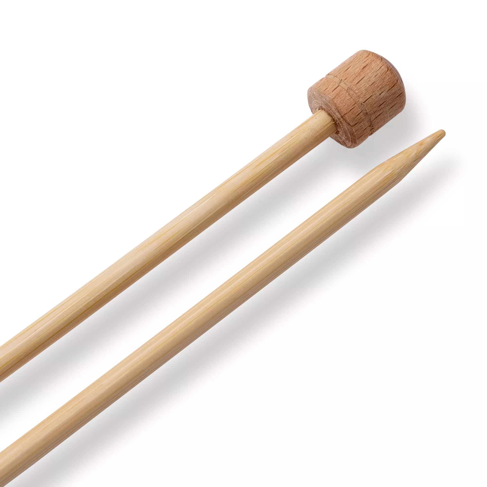 Single-pointed knitting needles Prym 1530, bamboo, 33cm, 4.50mm