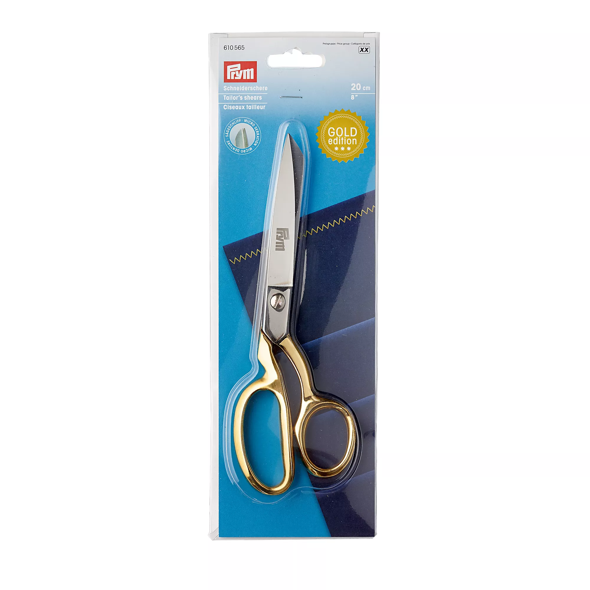 Tailor's scissors, gold, 20cm