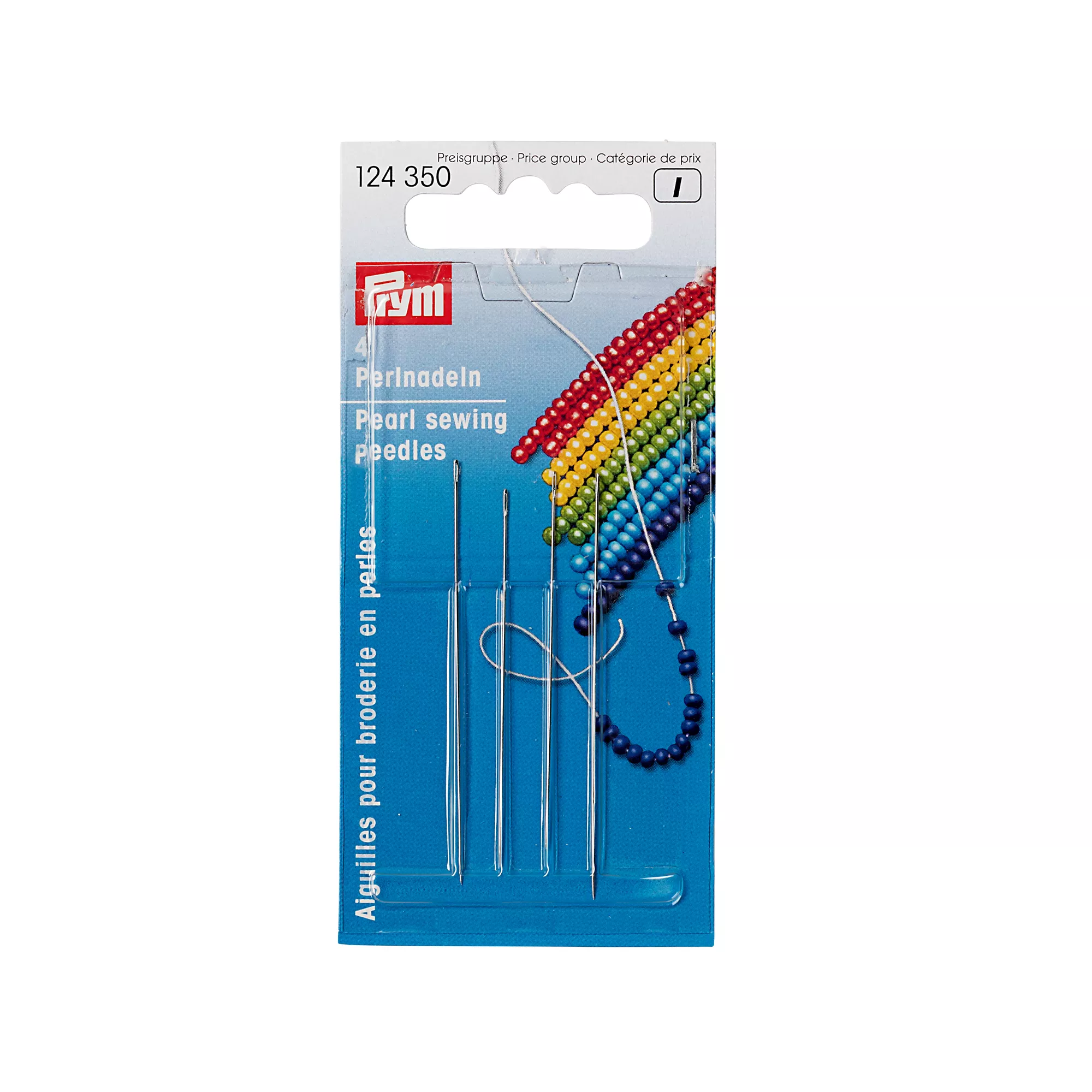 Agujas para coser perlas con ojo de plata, nº10, 0,45 x 55mm