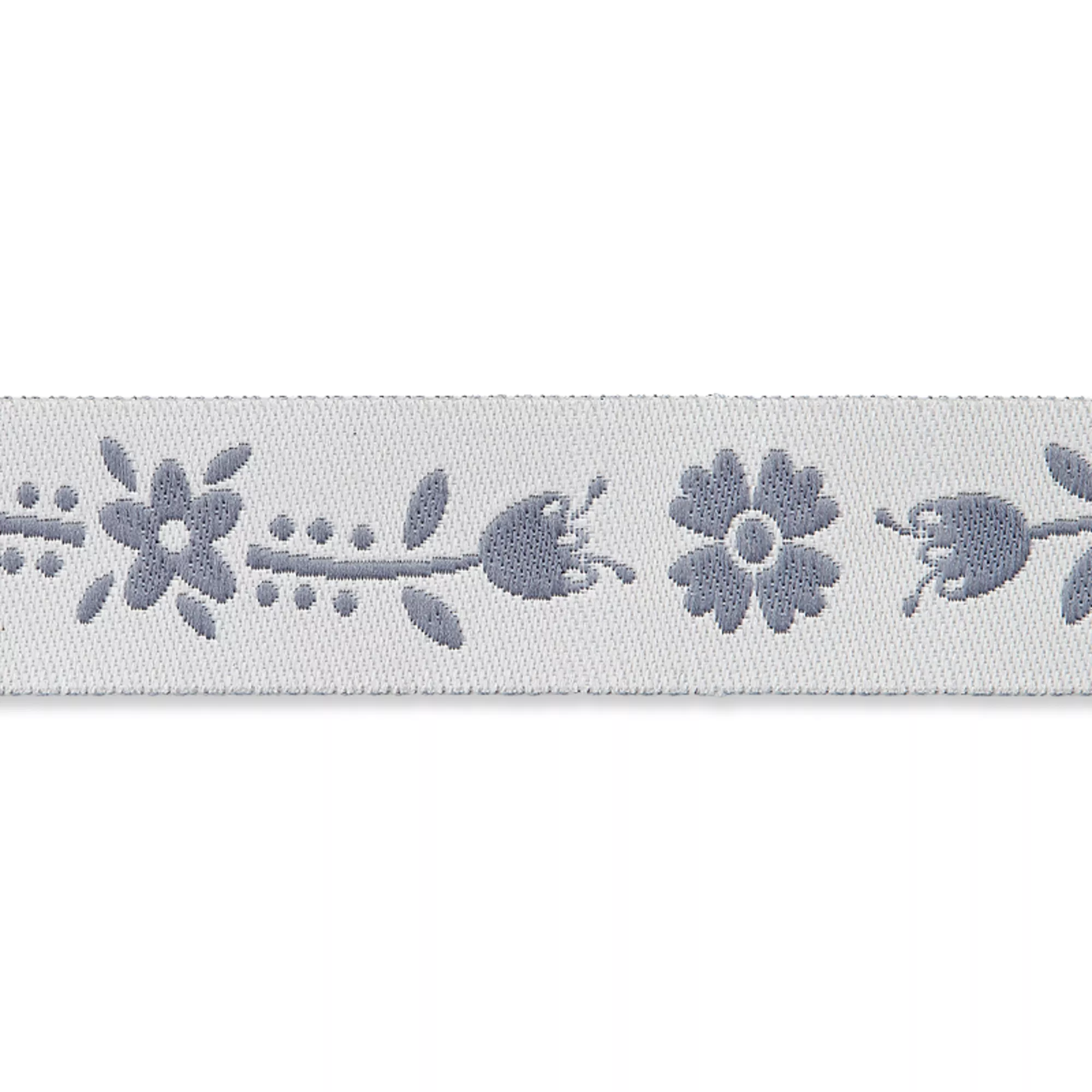 Jacquardborte, Blumen, 15mm