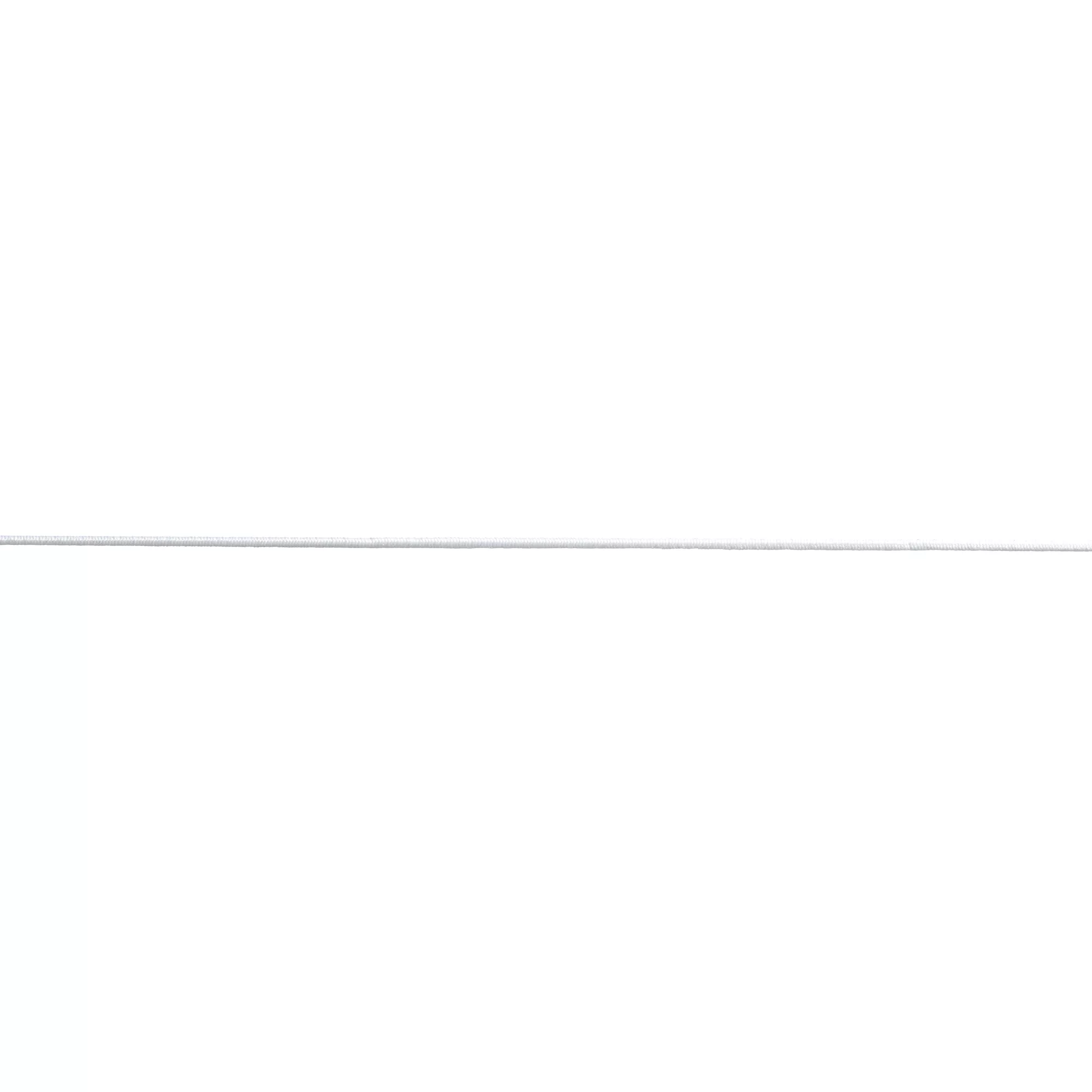 Cordoncino elastico, 1,5mm, bianco, 100m