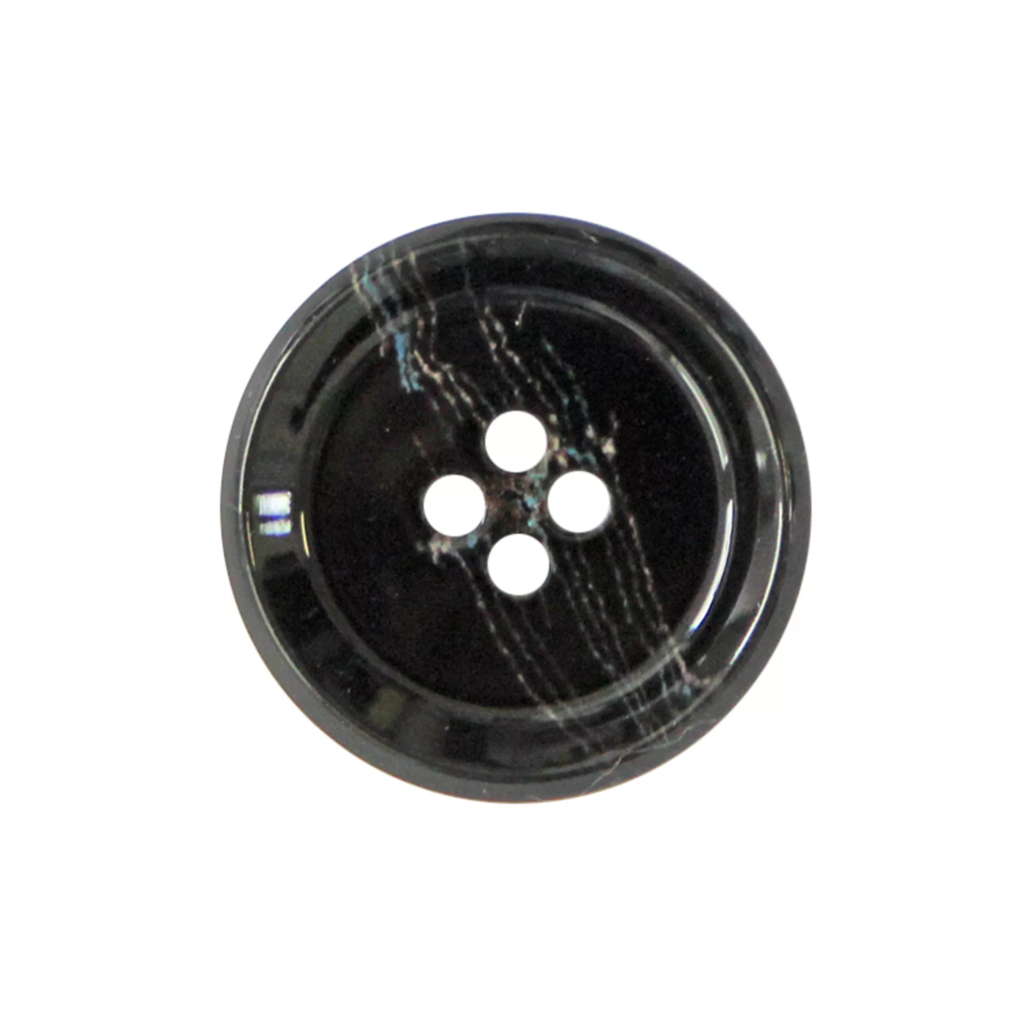 Horn/polyester button 4-holes, recycled