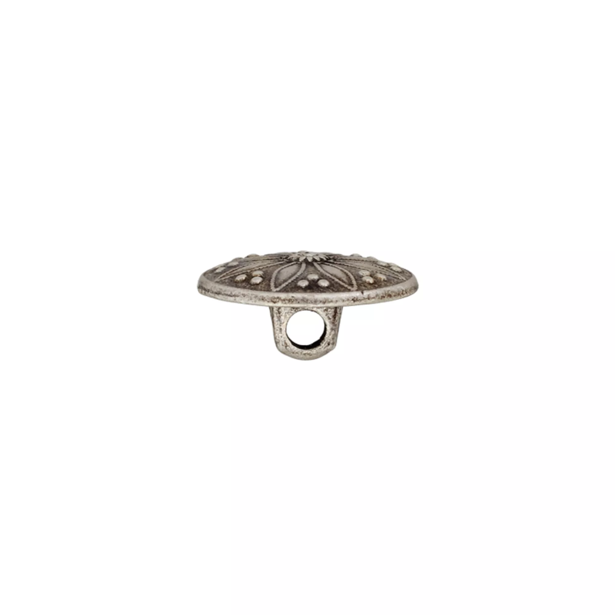 Bouton métal pied