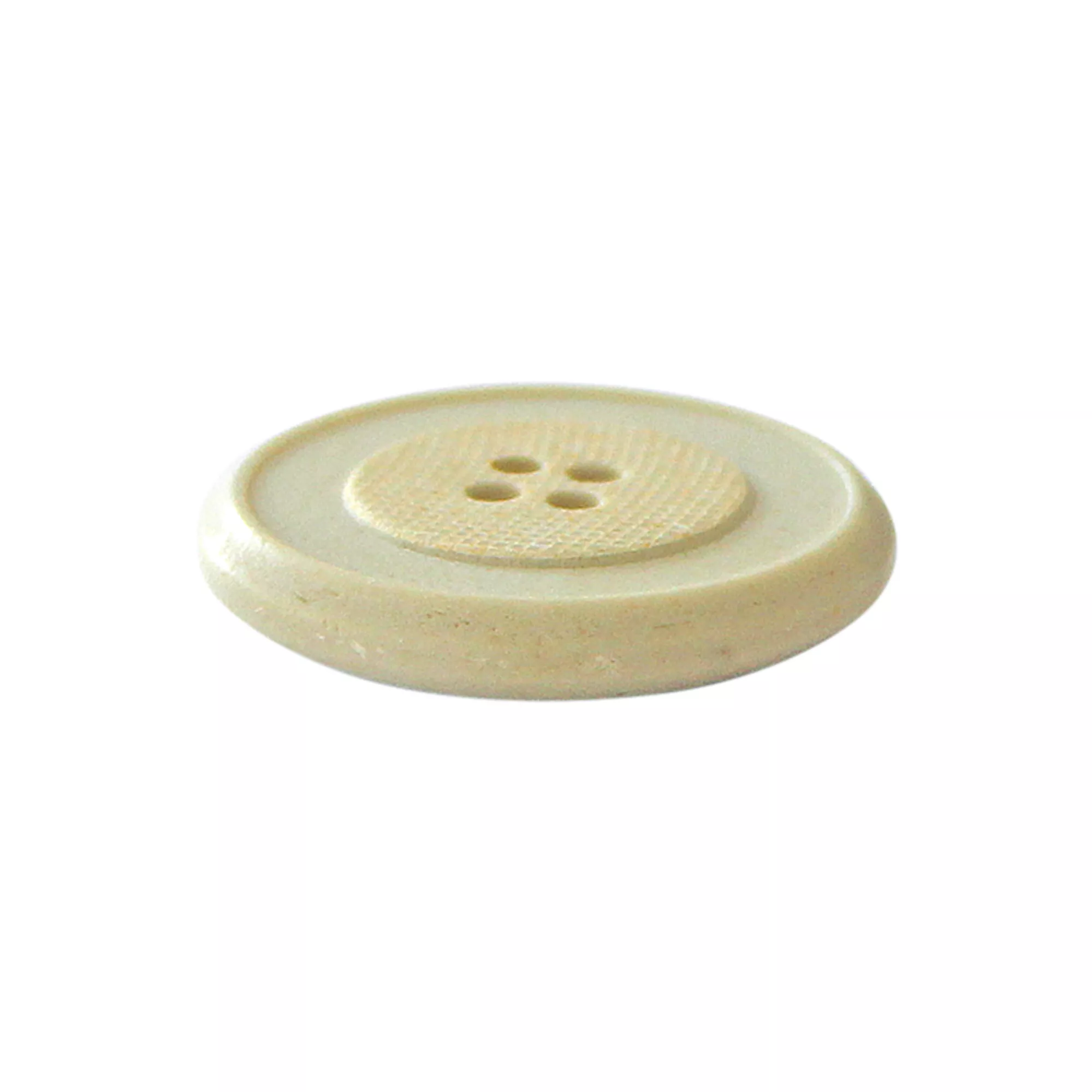 Horn/polyester button 4-holes, recycled